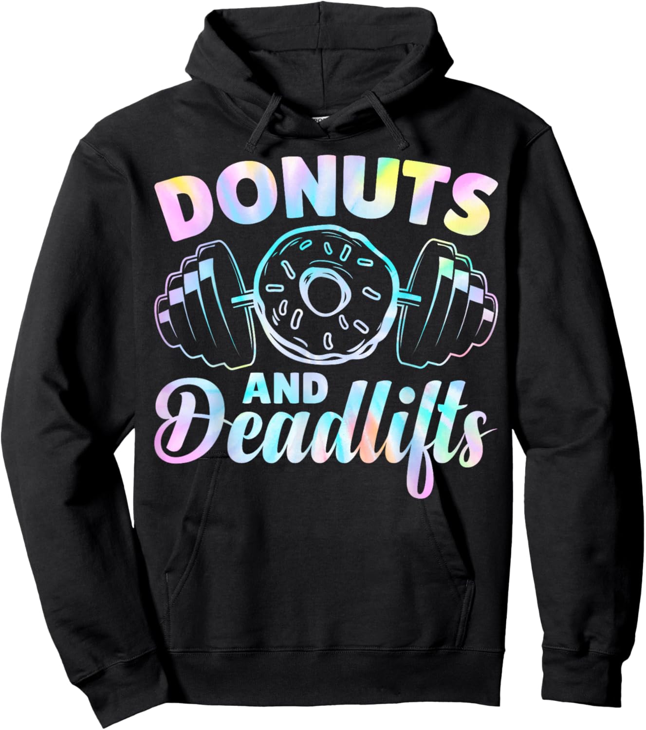 Donuts and Deadlifts Hoodie - Hoodie | Black