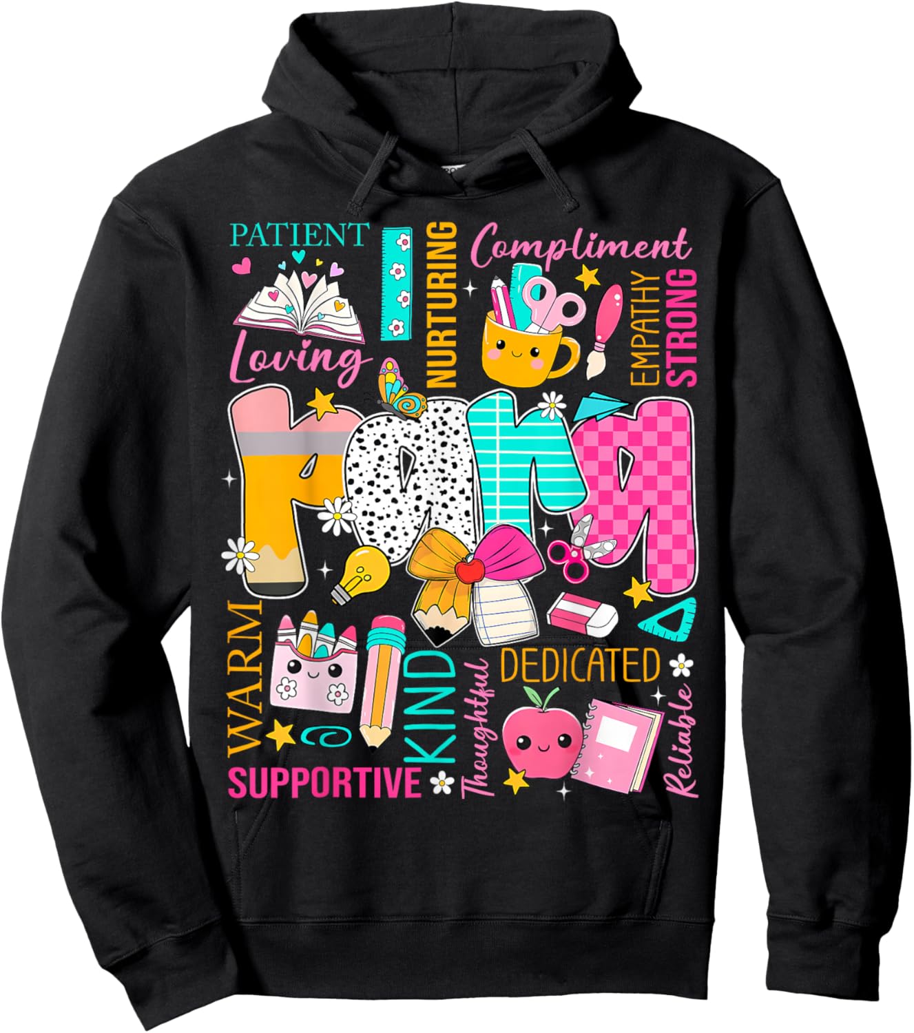 Paraprofessional para Appreciation Loving Supportive Kind Hoodie - Hoodie | Black