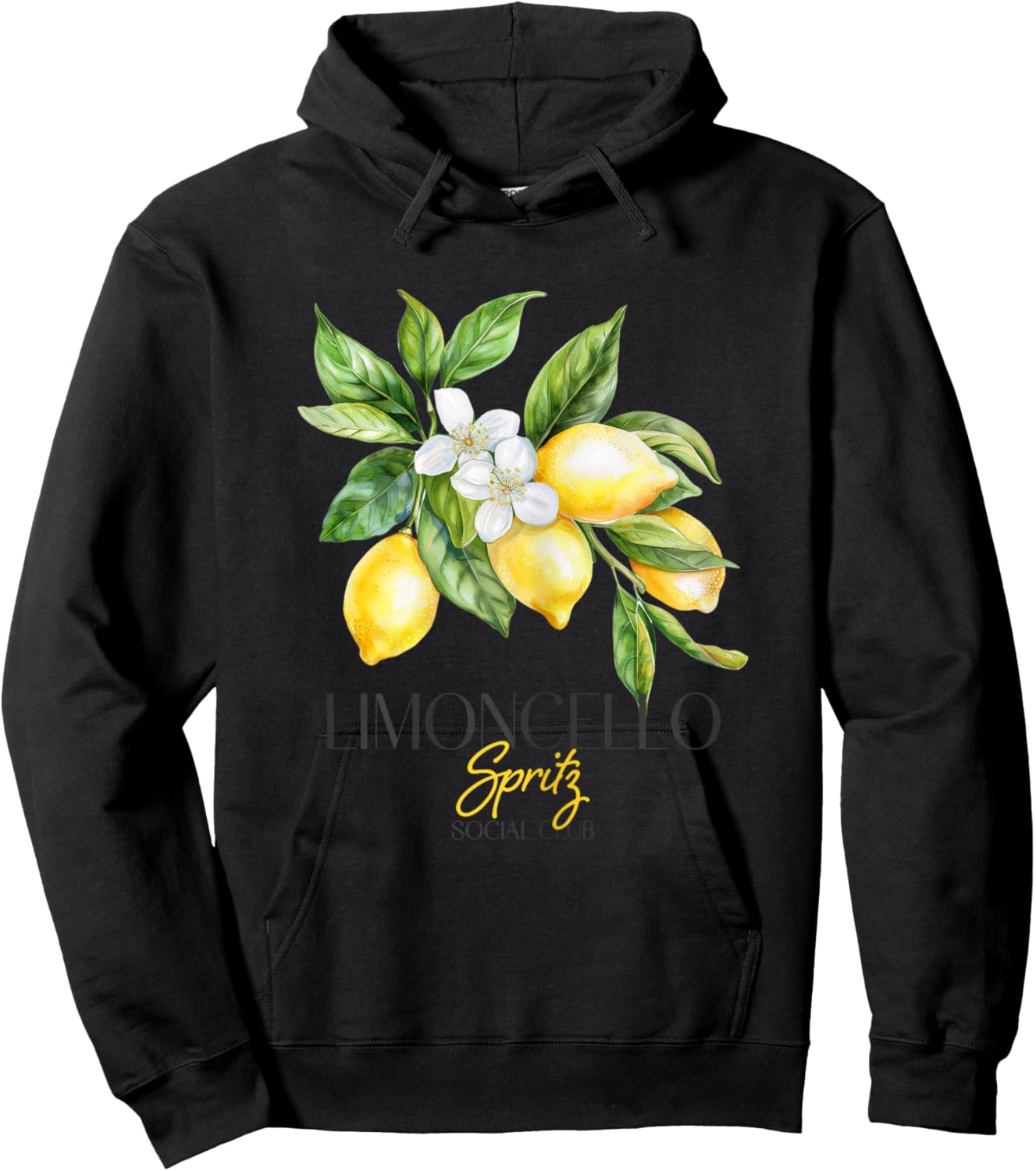 Limoncello Spritz Summer Aperitif Italian Lemon Liqueur Hoodie - Hoodie | Black