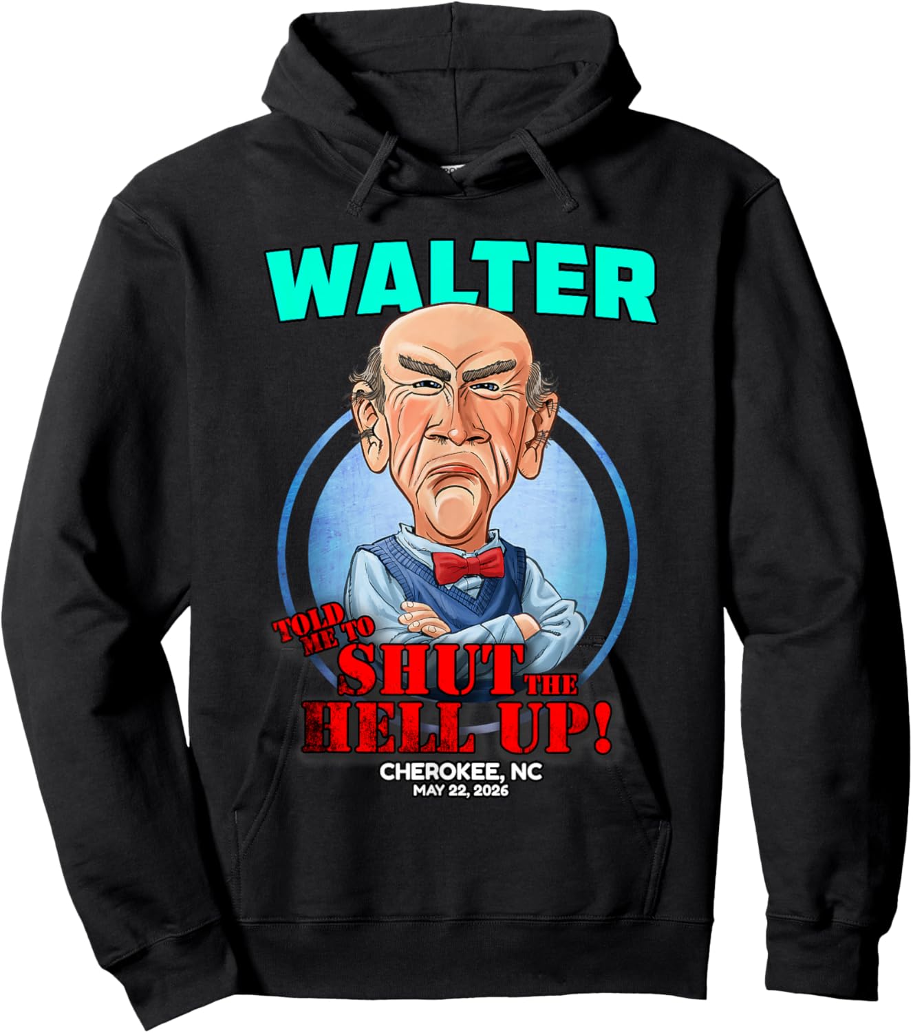 Walter Cherokee, NC (2026) Hoodie - Hoodie | Black