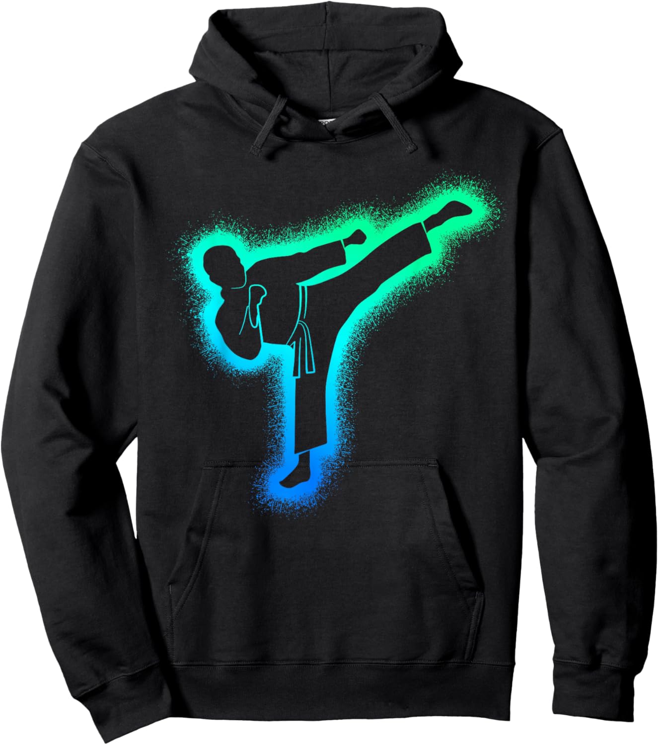 Taekwondo Martial Arts Kids Men Boys Karate Hoodie - Hoodie | Black