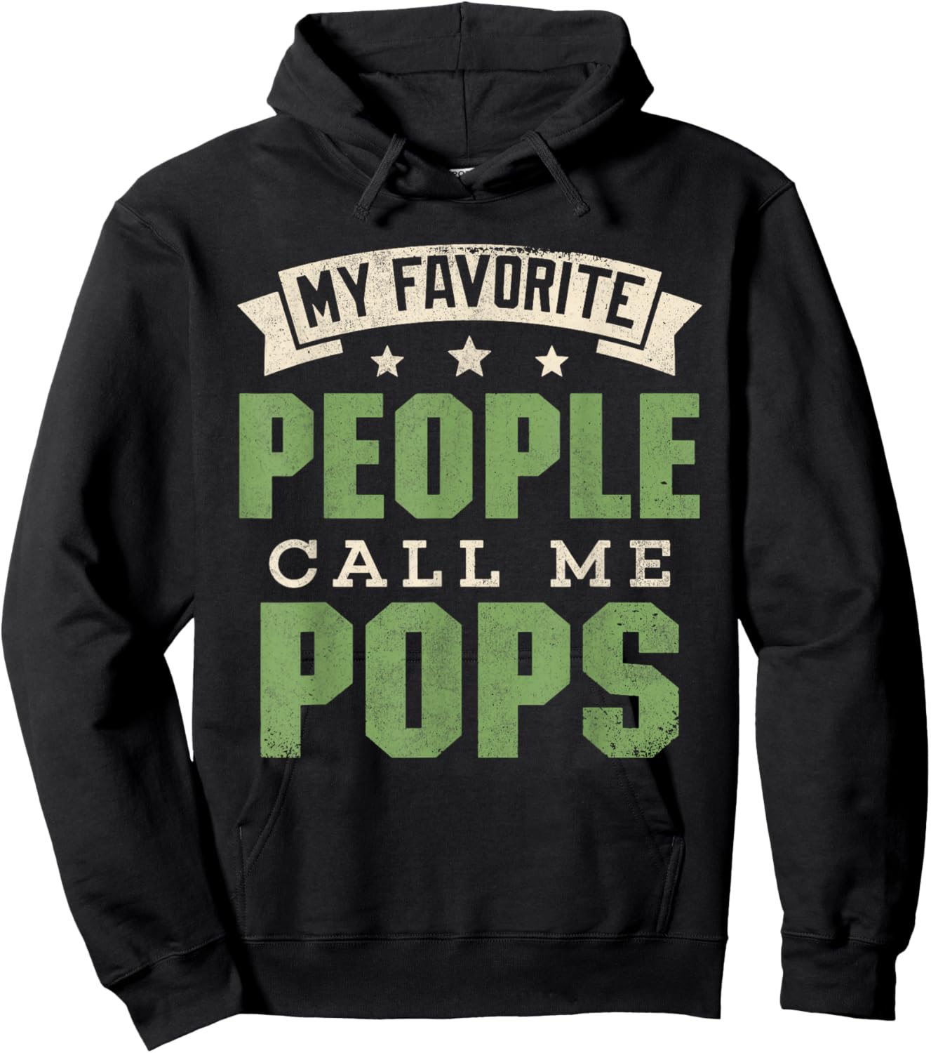 My Favorite People Call Me Pops Shirt Funny Dad Fathers Day Hoodie - Hoodie | Black