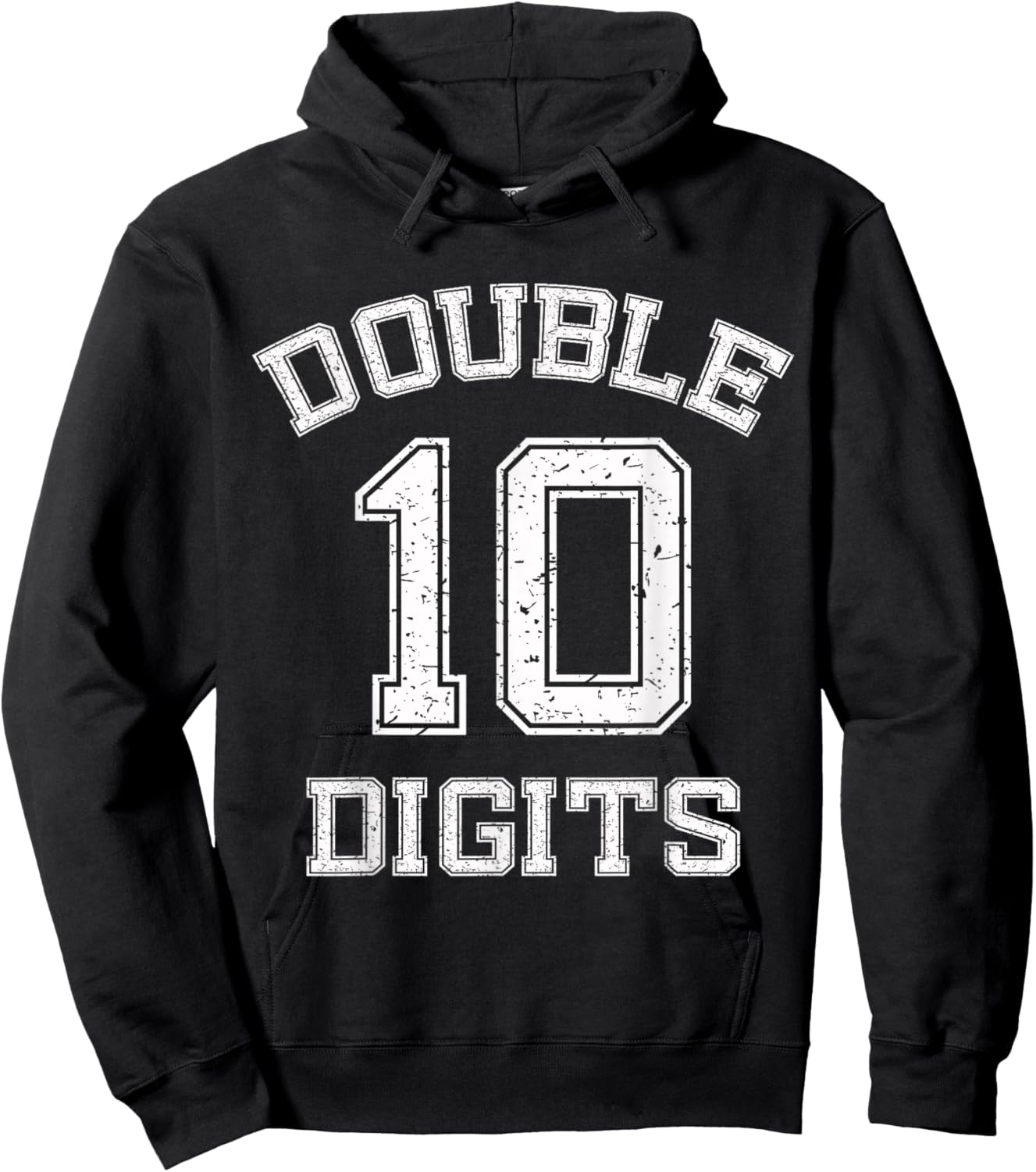 Official Double Digits 10th Birthday 10 Year Old Gifts Hoodie - Hoodie | Black