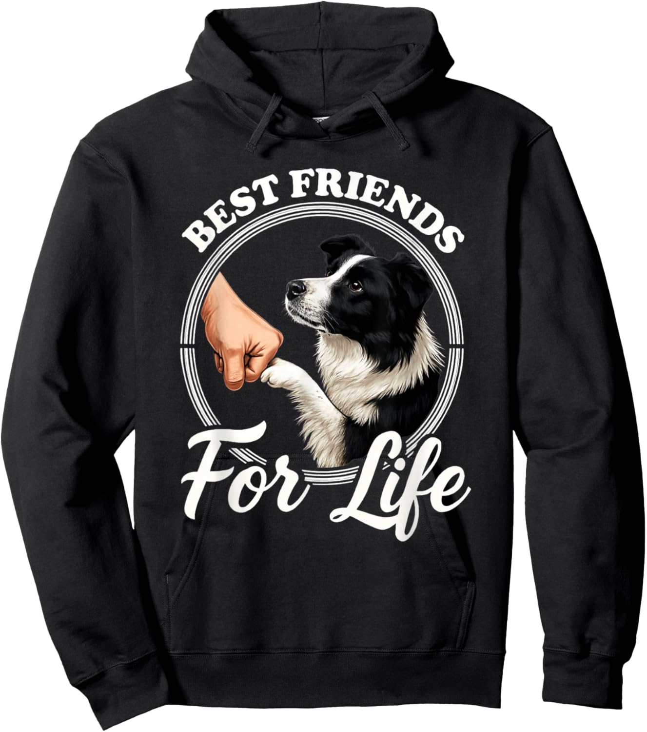 Border Collie Lover Design Border Collie Dog Hoodie - Hoodie | Black