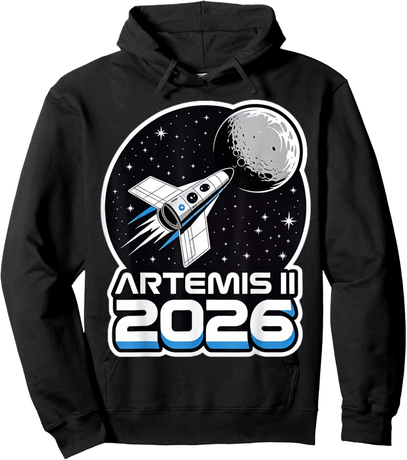 Artemis II Launch to The Moon 2026 Hoodie - Hoodie | Black