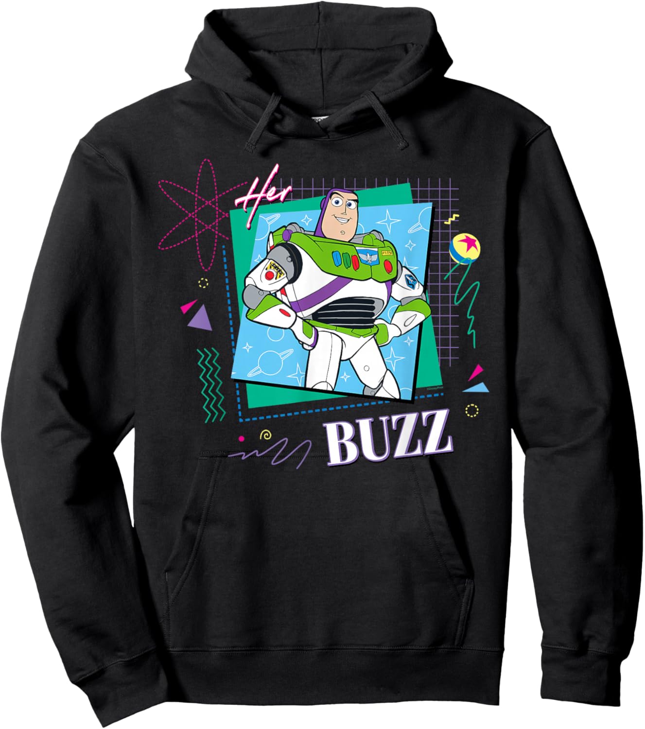 Disney and Pixar's Toy Story Couples Matching Her Buzz Hoodie - Hoodie | Black