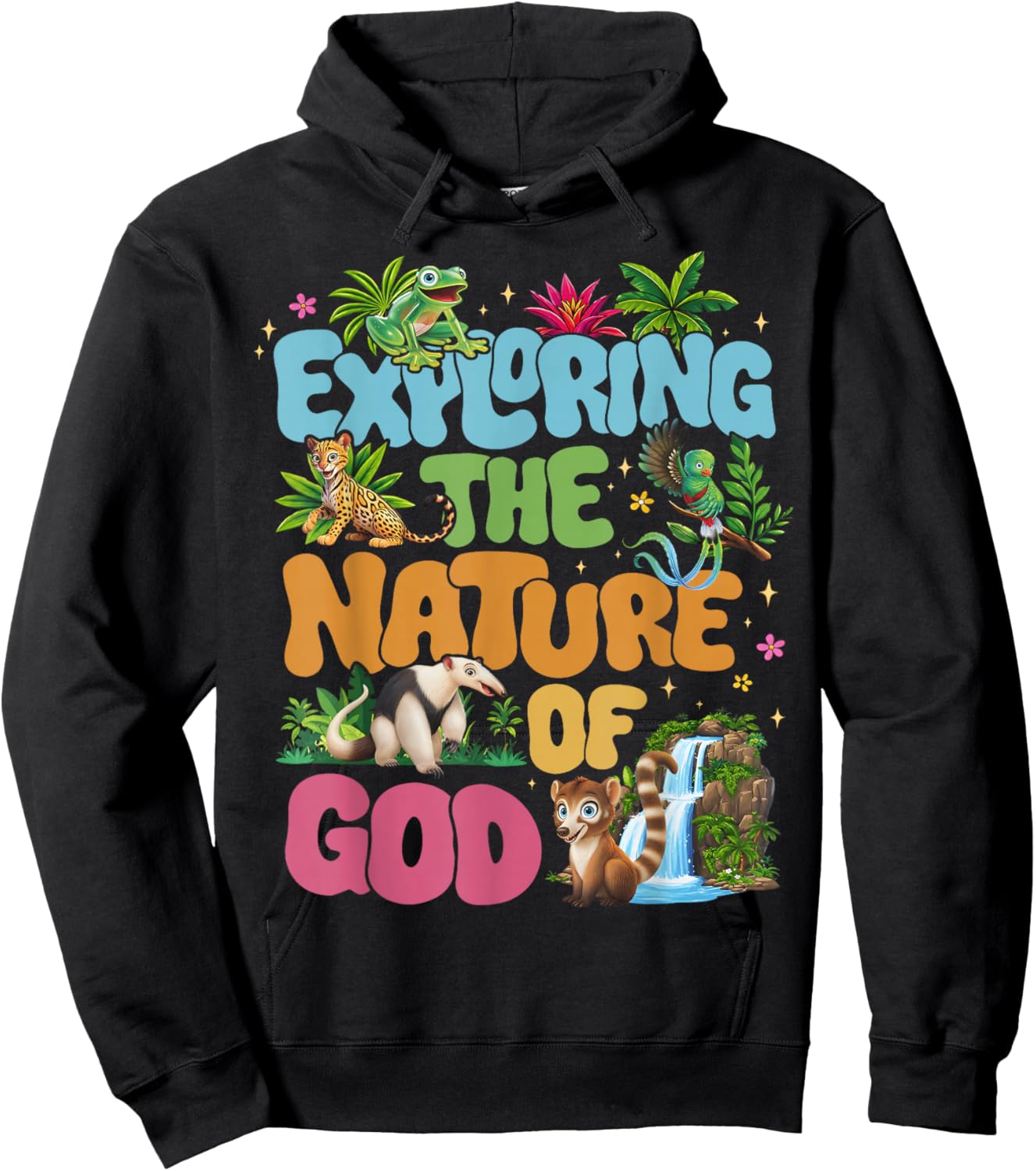 Rainforest Falls VBS 2026 Exploring The Nature of God Hoodie - Hoodie | Black