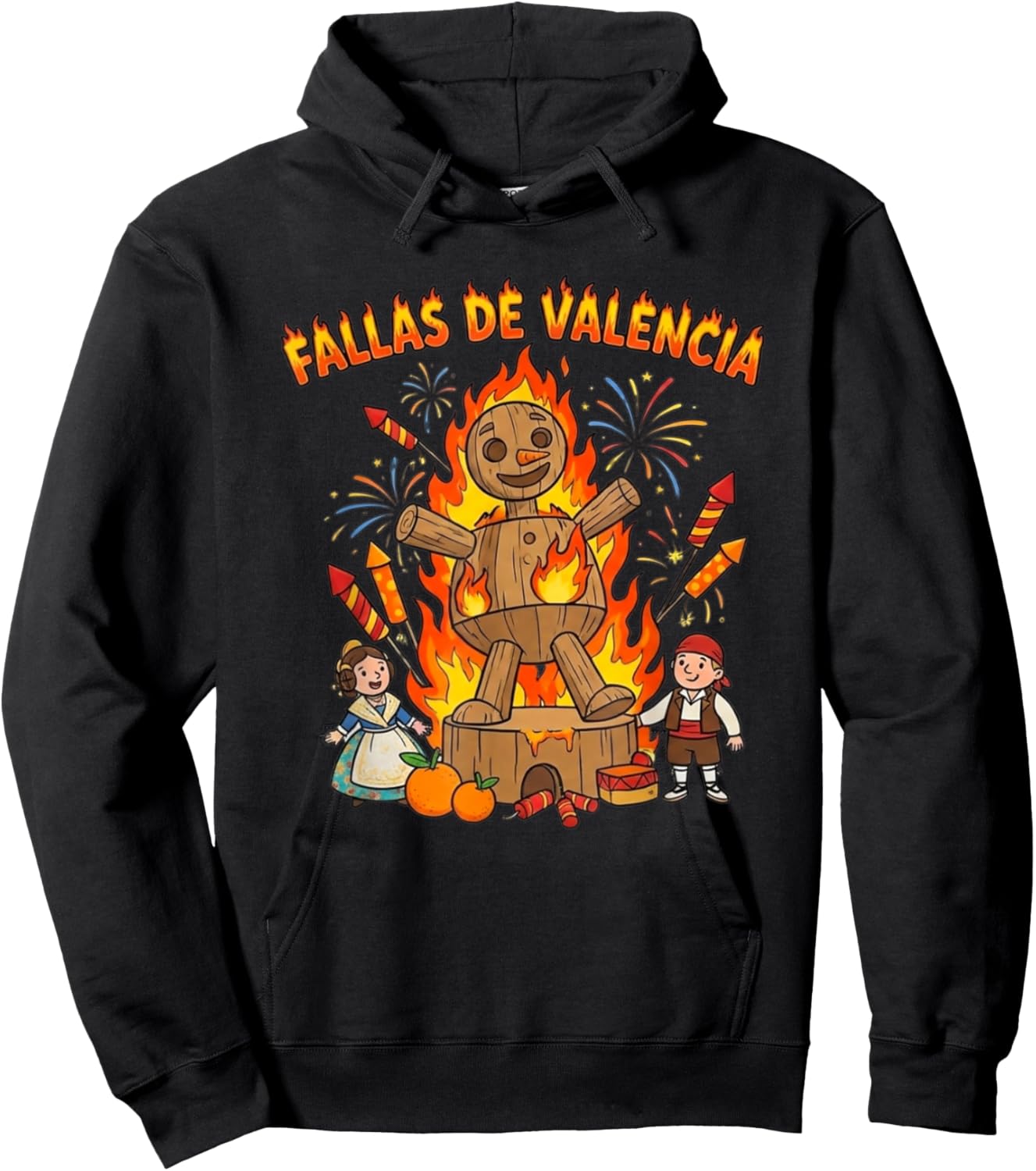 Fallas de Valencia Figur Hoodie - Hoodie | Black