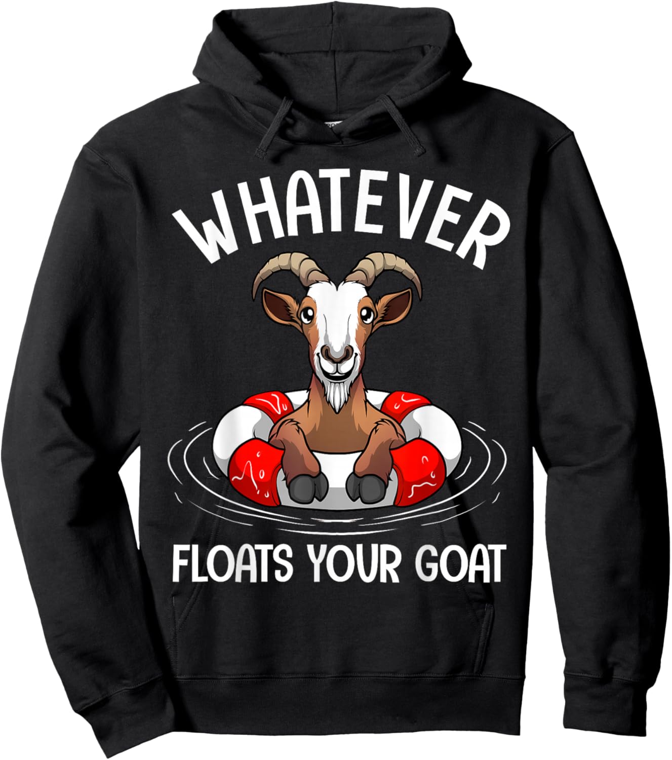 Cute Goat Design Women Kids Animal Farmer Goat Lover Hoodie - Hoodie | Black