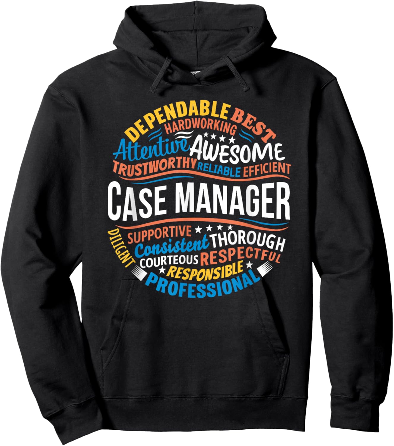 Case Manager Shirts Funny Week Appreciation Gift Hoodie - Hoodie | Black