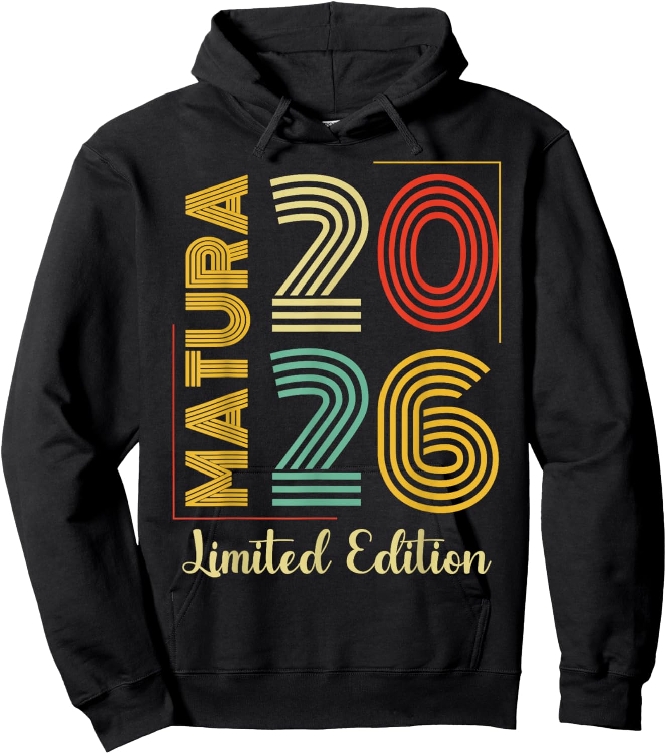 Matura 2026 Geschafft Retro Maturaabschluss Hoodie - Hoodie | Black