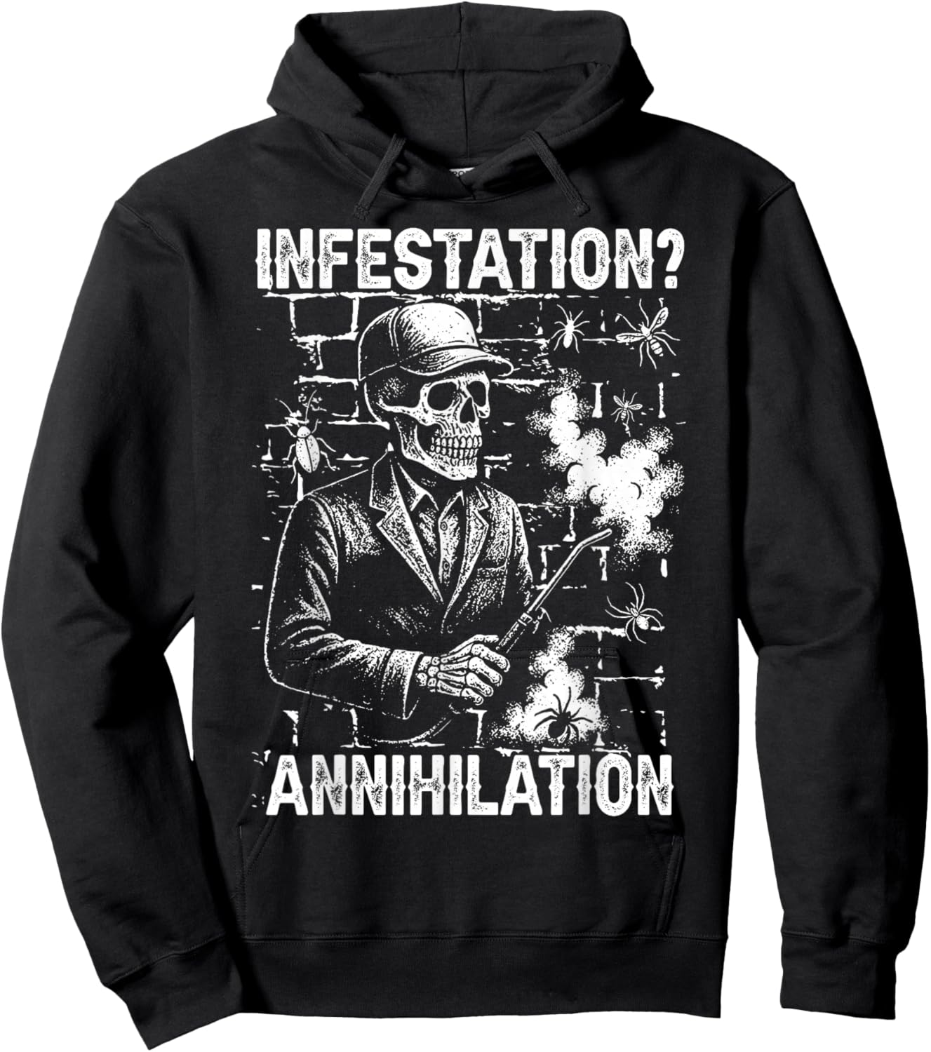 Infestation Elimination Pest Control Exterminator Gift Hoodie - Hoodie | Black