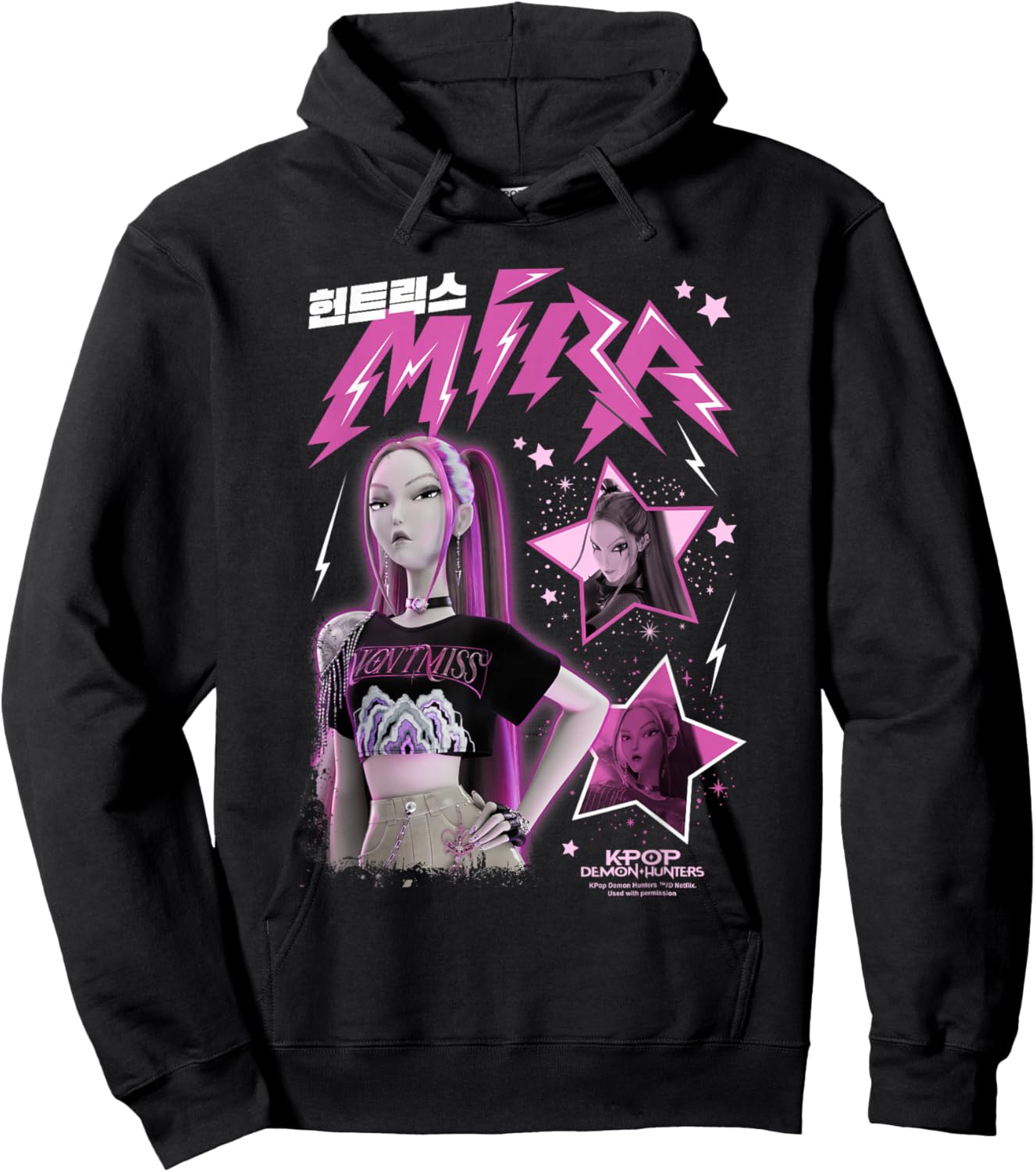 Kpop Demon Hunters Huntrix Mira Popstar Hoodie - Hoodie | Black