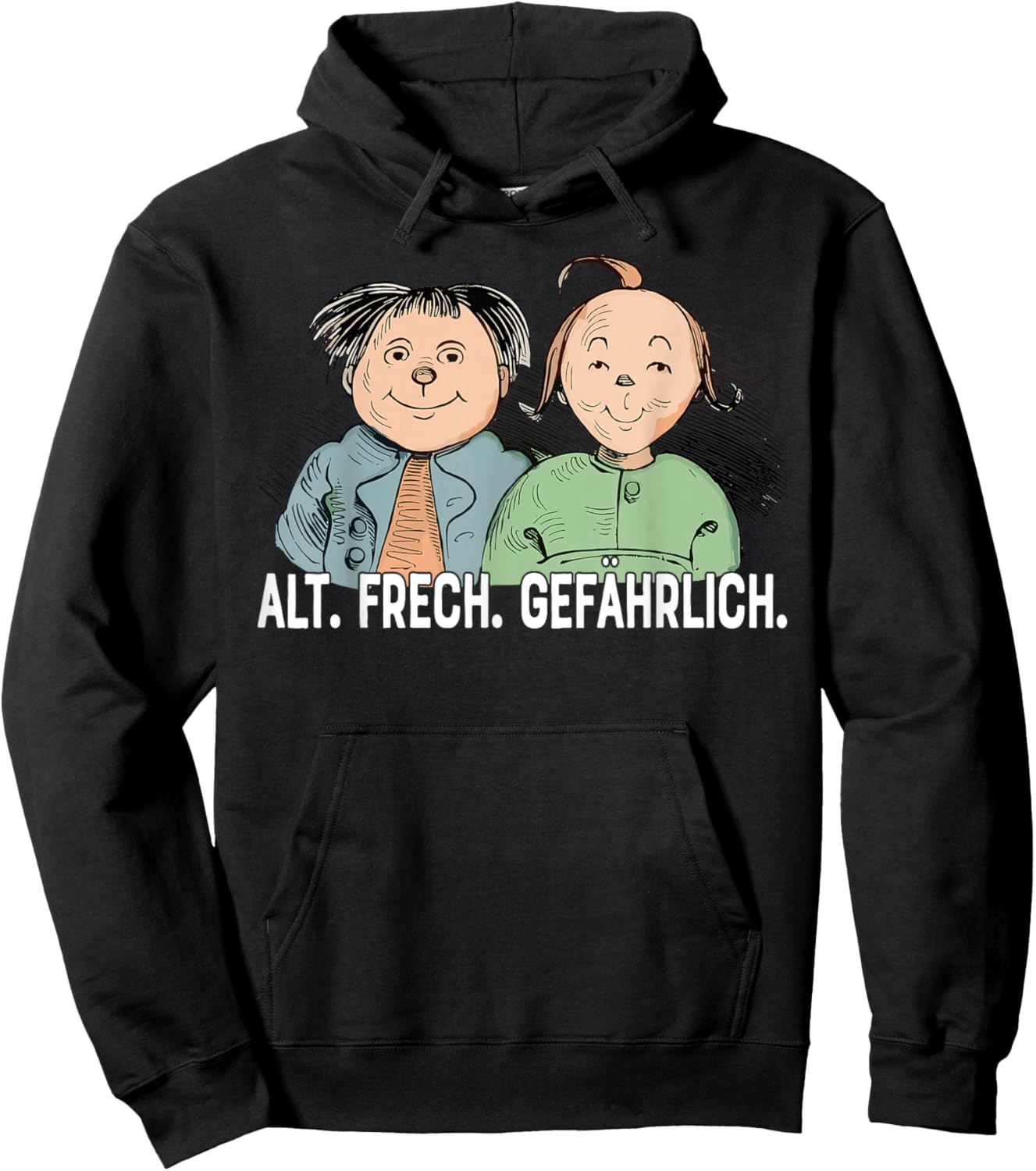 Max & und Moritz Wilhelm Busch | Alt Frech Gefährlich Ironie Hoodie - Hoodie | Black