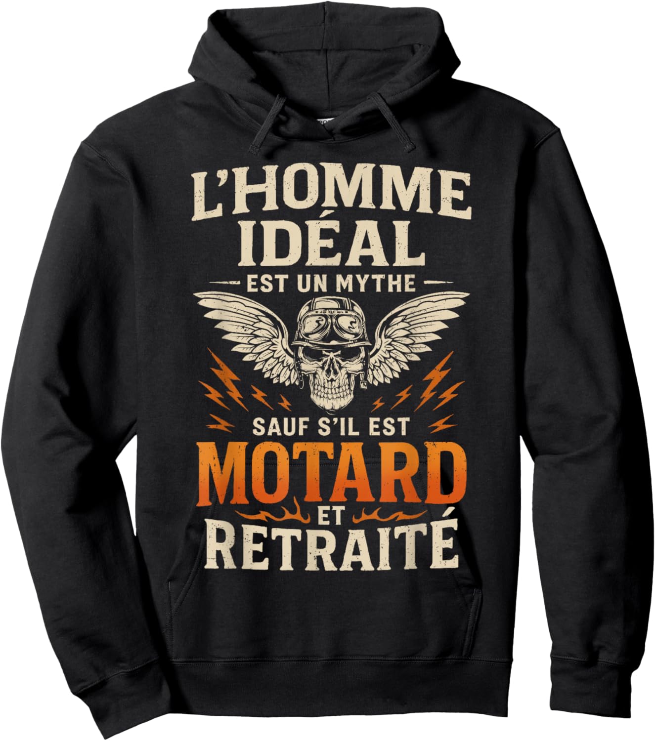 Biker Retirement Motorcycle Gift Funny Man Motorcycle Biker Hoodie - Hoodie | Black