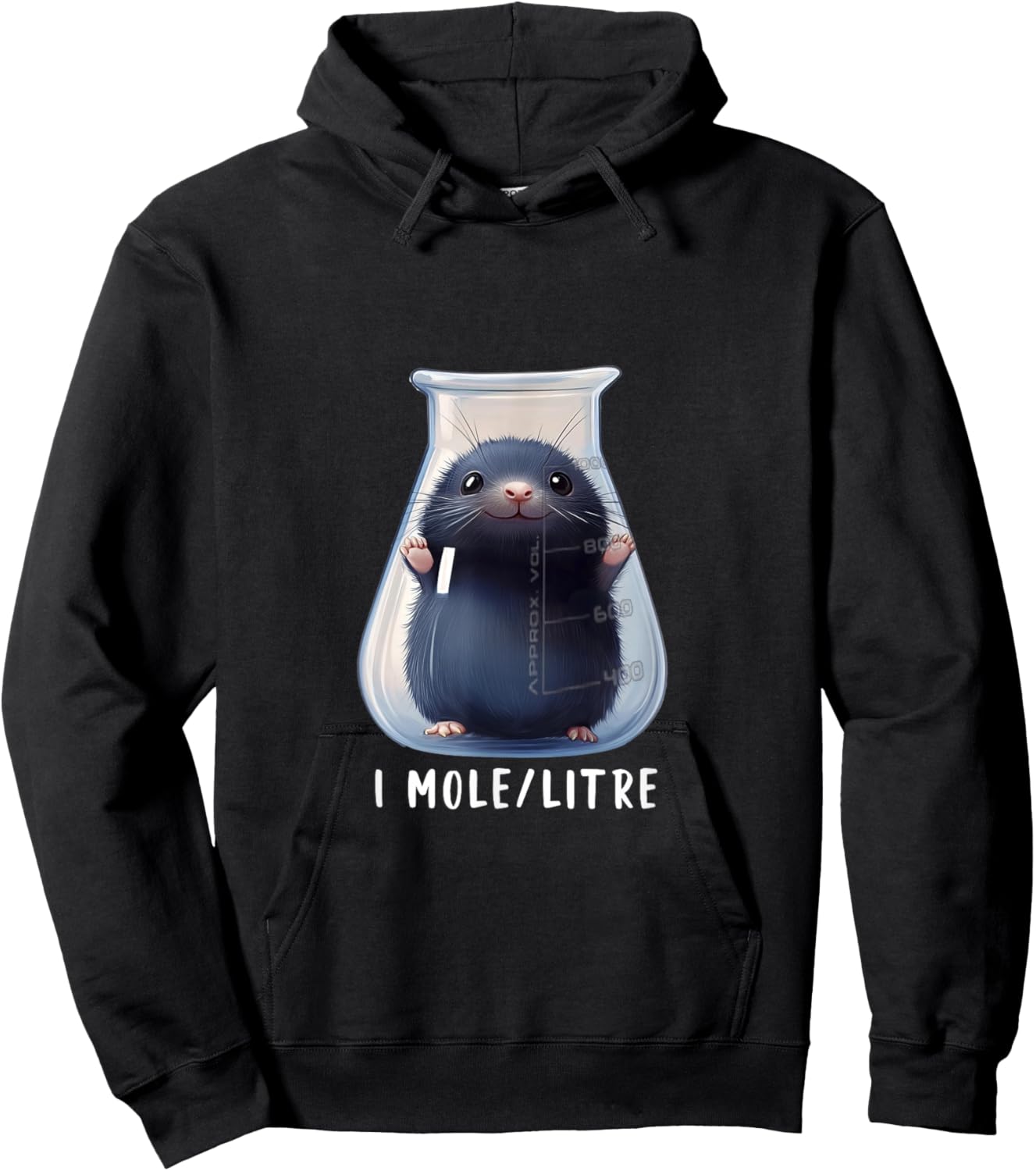 Funny Chemistry Science Student Mole Hoodie - Hoodie | Black