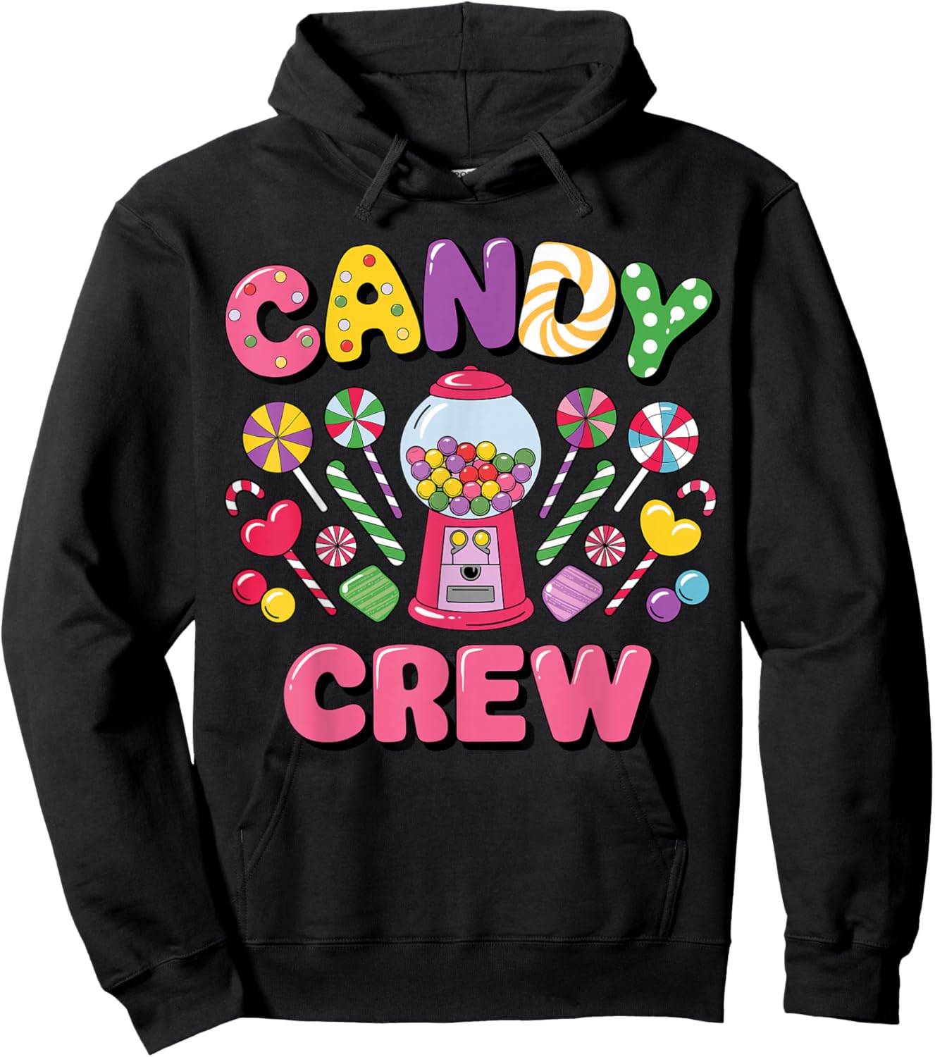 Candy Crew Candy Costume Women Candy Land Kids Sweetie Hoodie - Hoodie | Black