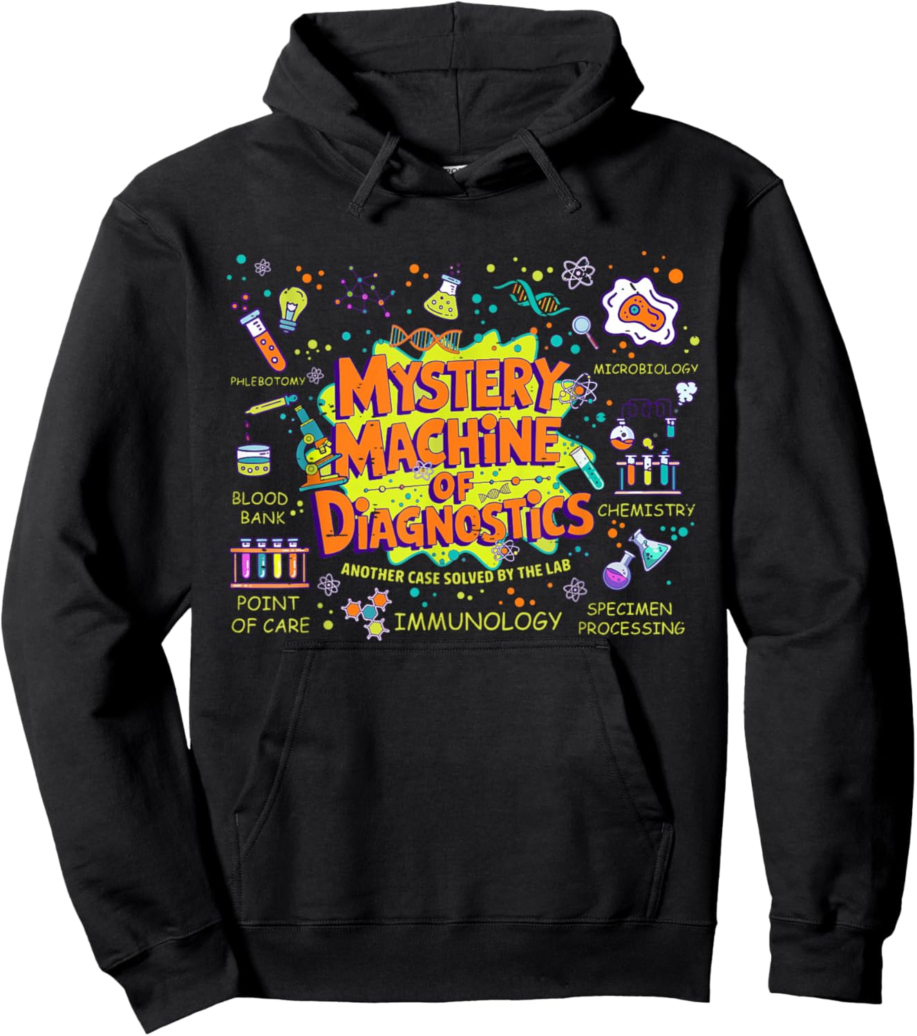 Funny Lab Week 2025 Lab Tech Mystery Machine Of Diagnostics Hoodie - Hoodie | Black