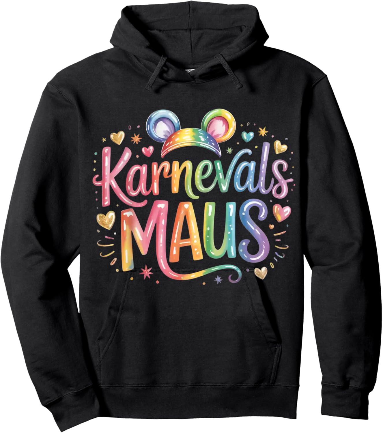 Carnival Mouse Cute Fancy Dress Motif and Children Hoodie - Hoodie | Black