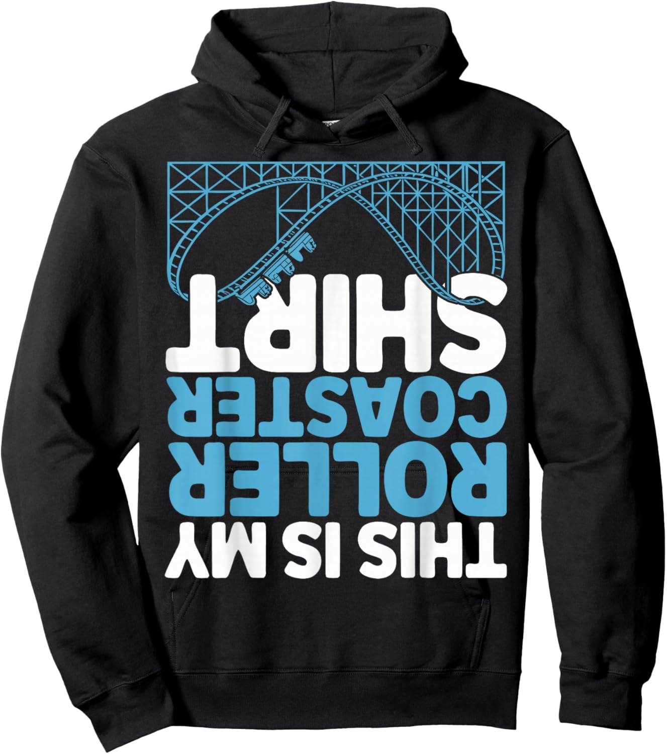 Funny Roller Coaster Hoodie - Hoodie | Black
