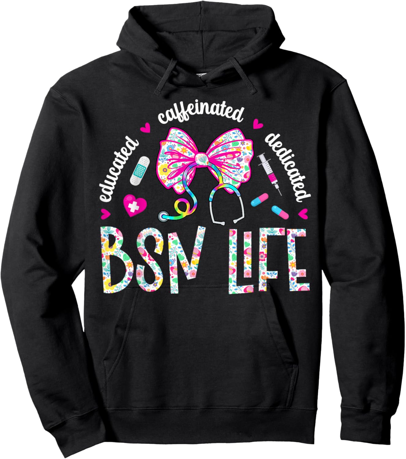BSN Life BSN Graduation BSN Graduate BSN Grad Hoodie - Hoodie | Black
