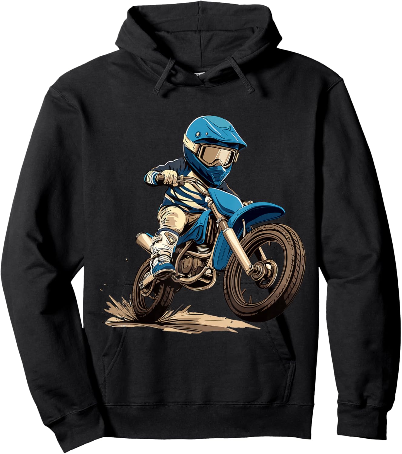 Kids Dirt Bike Hoodie - Hoodie | Black