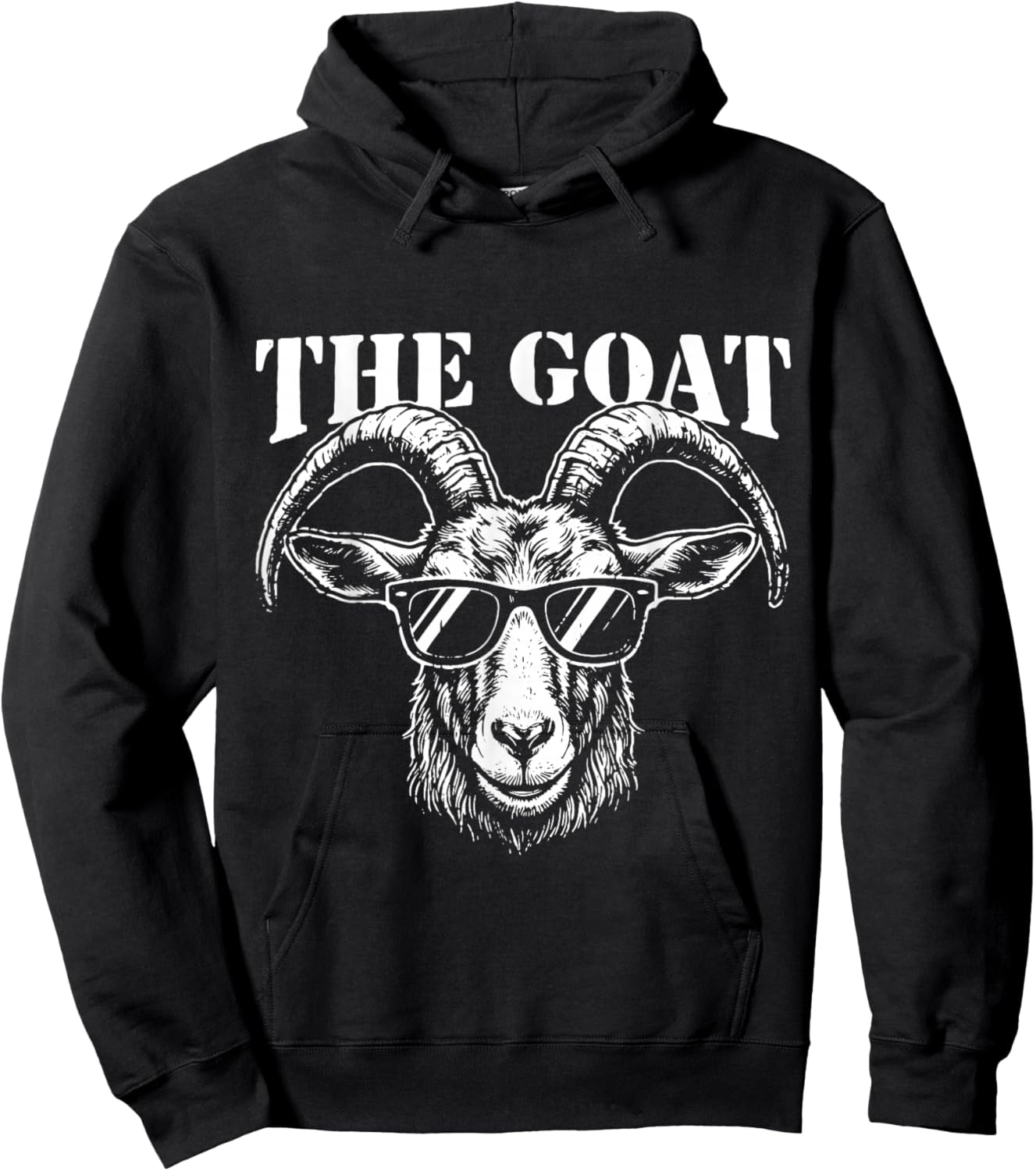 Goat Greatest of All Time G.O.A.T Funny Sports Design Hoodie - Hoodie | Black