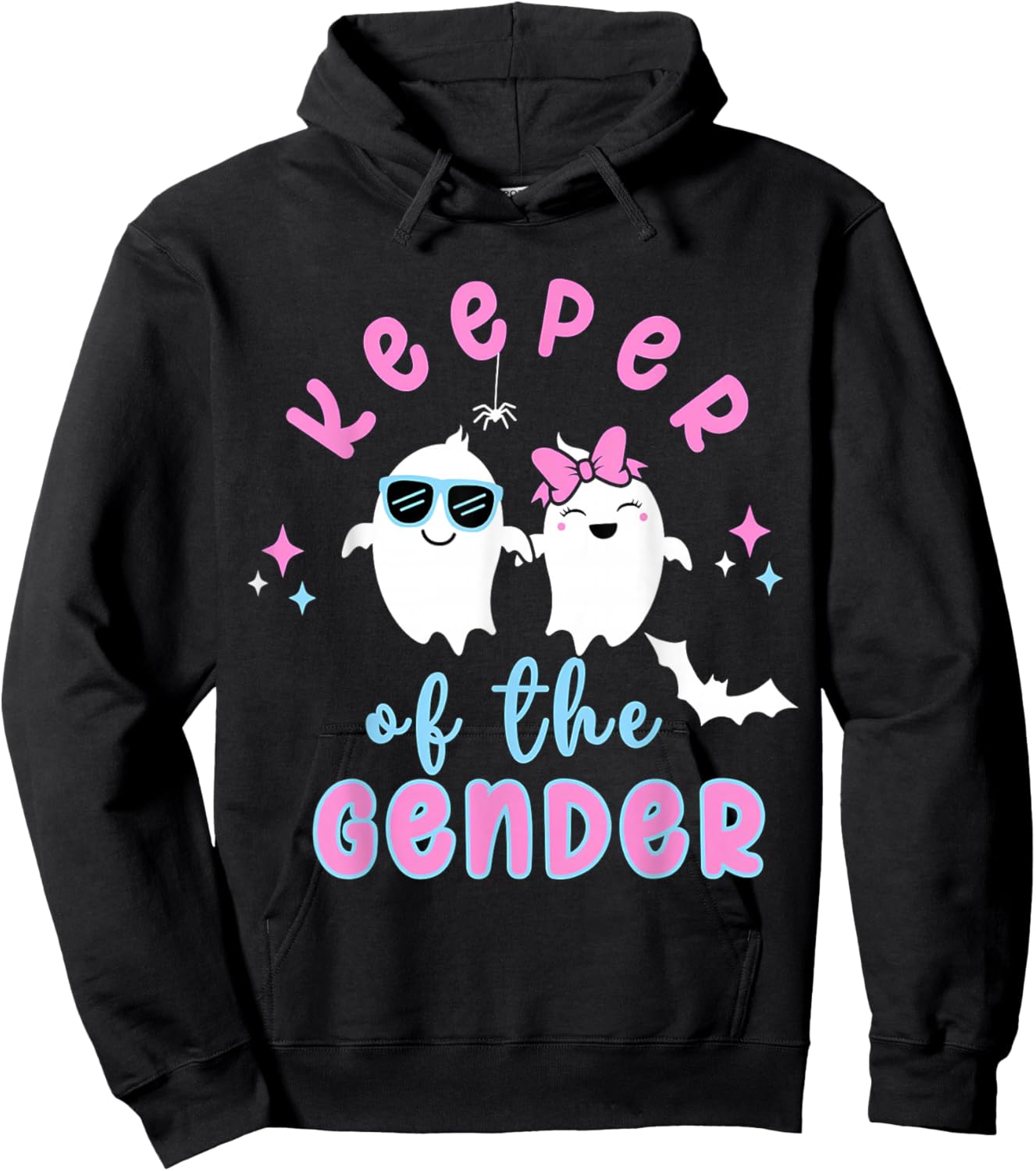 Keeper of The Gender Reveal Halloween Pregnancy Announcement Hoodie - Hoodie | Black