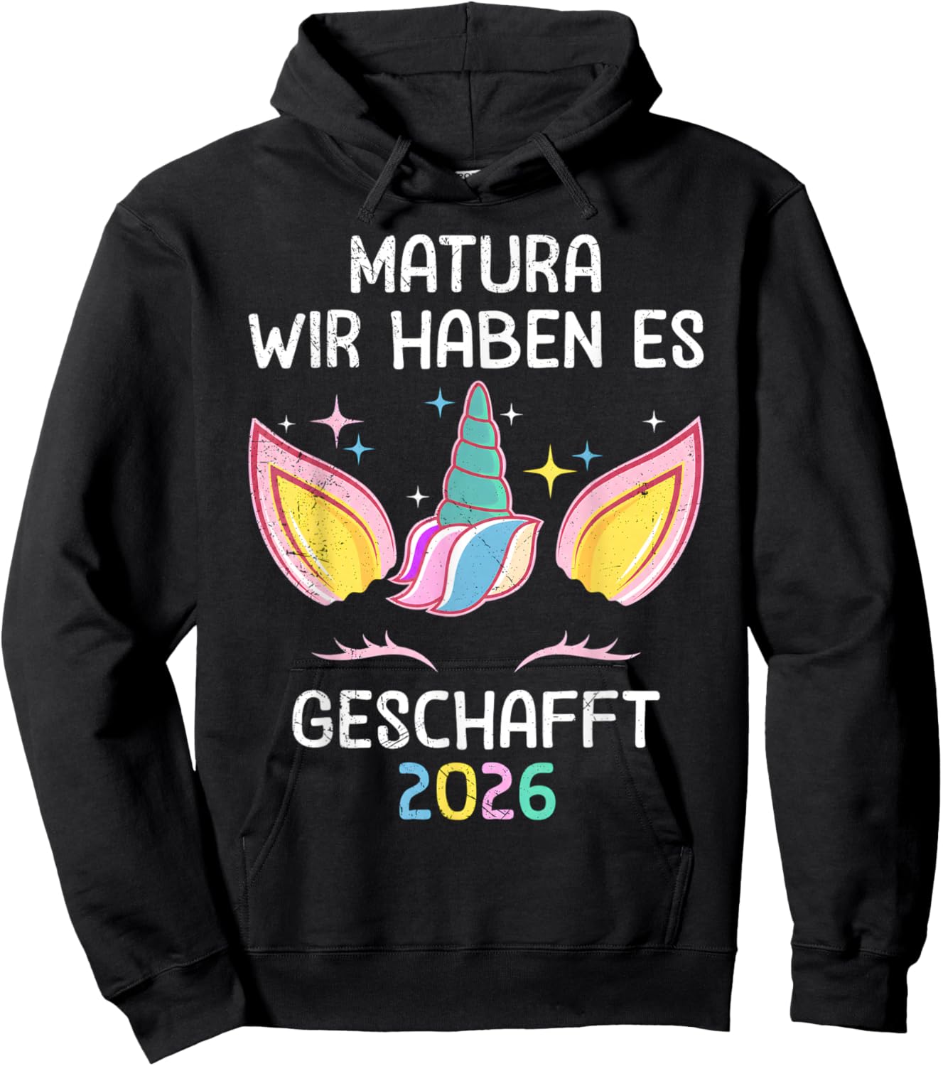 MATURA GESCHAFFT 2026 Maturantin Lustiges Mädchen Hoodie - Hoodie | Black