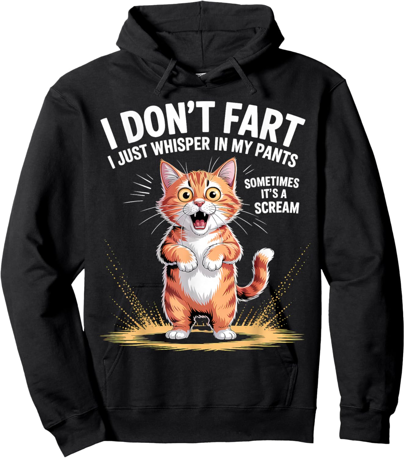 I Don't Fart I Just Whisper in My Pants Hoodie - Hoodie | Black
