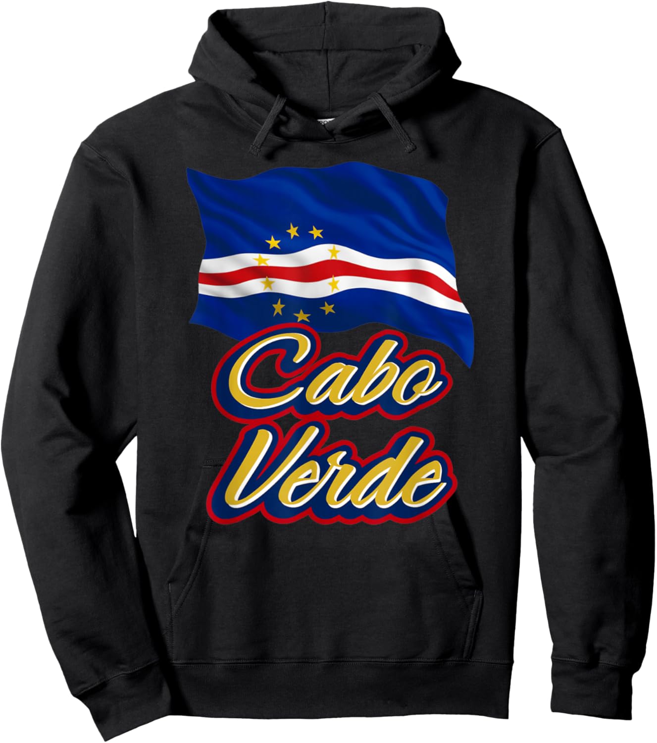 Cabo Verde Flagge Afrikanische Männer Frauen Kinder Kap Verde Hoodie - Hoodie | Black