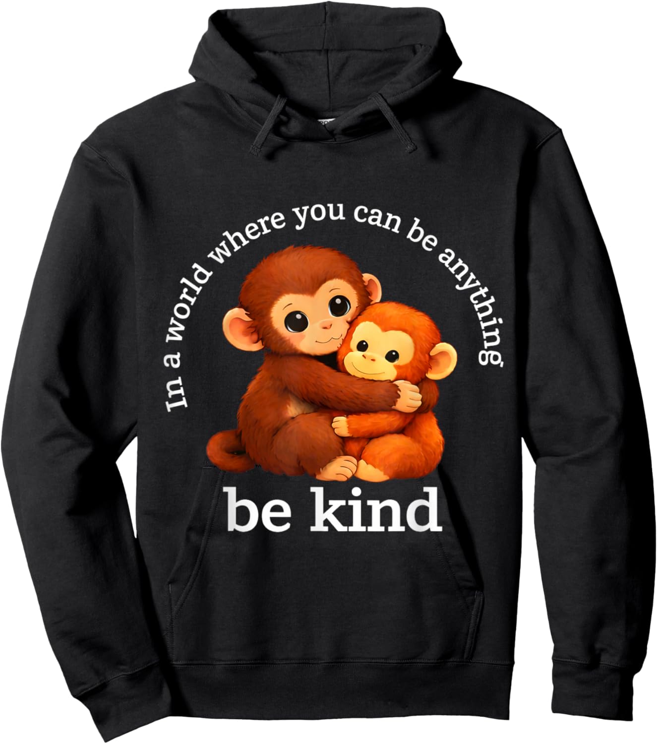 in A World Where You Can Be Anything Be Kind Team Punch Hoodie - Hoodie | Black