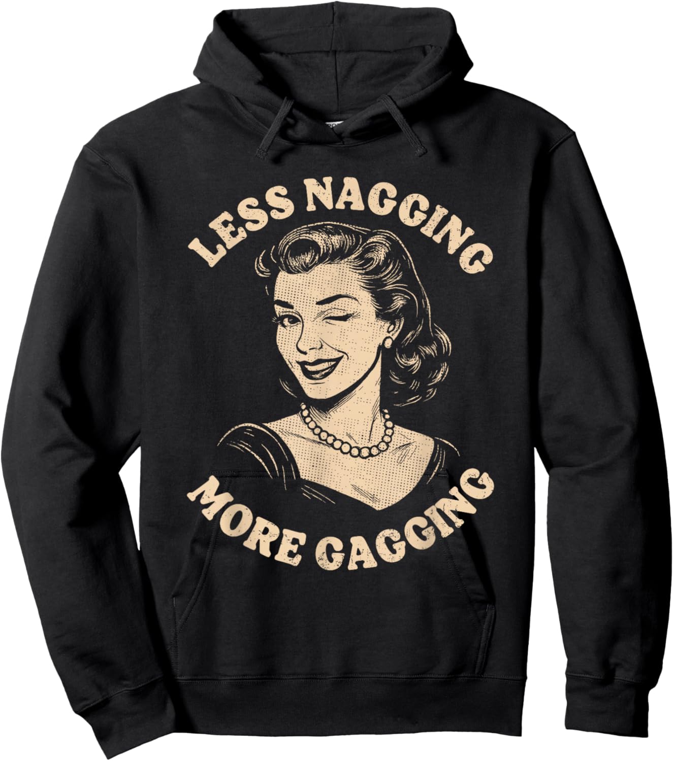 Funny Embarrassing Inappropriate Women Cringey Adult Themed Hoodie - Hoodie | Black