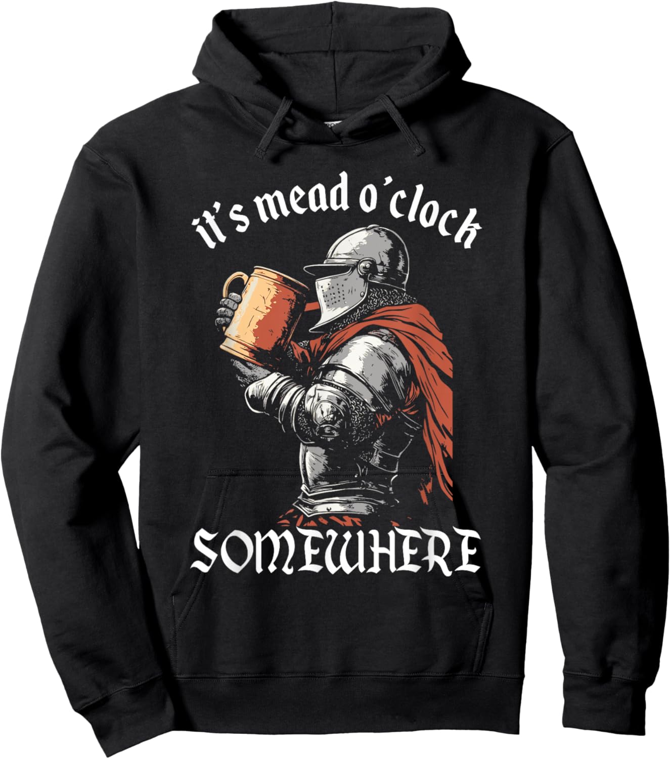Funny Mead Drinking Medieval History Lover Ren Fair Hoodie - Hoodie | Black