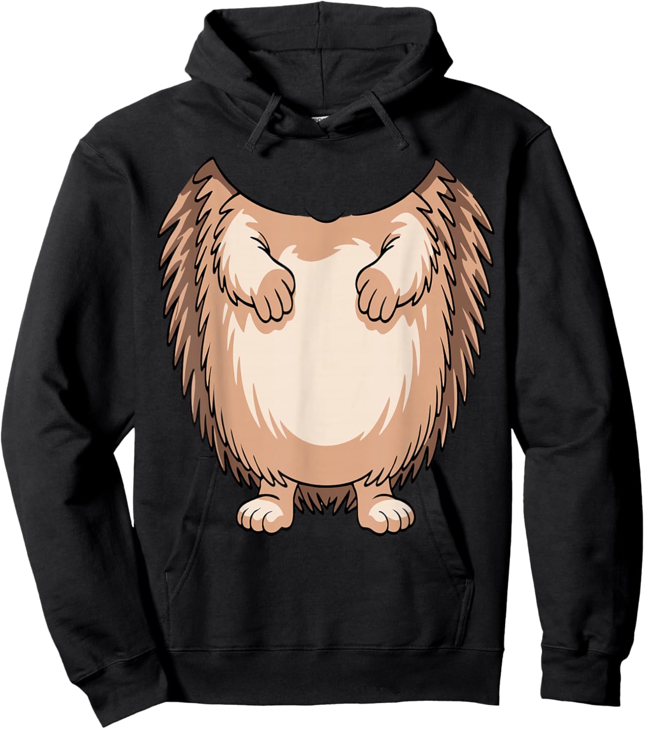 Hedgehog Shirt Adult Men Women Kids Hedgehog Costume Hoodie - Hoodie | Black