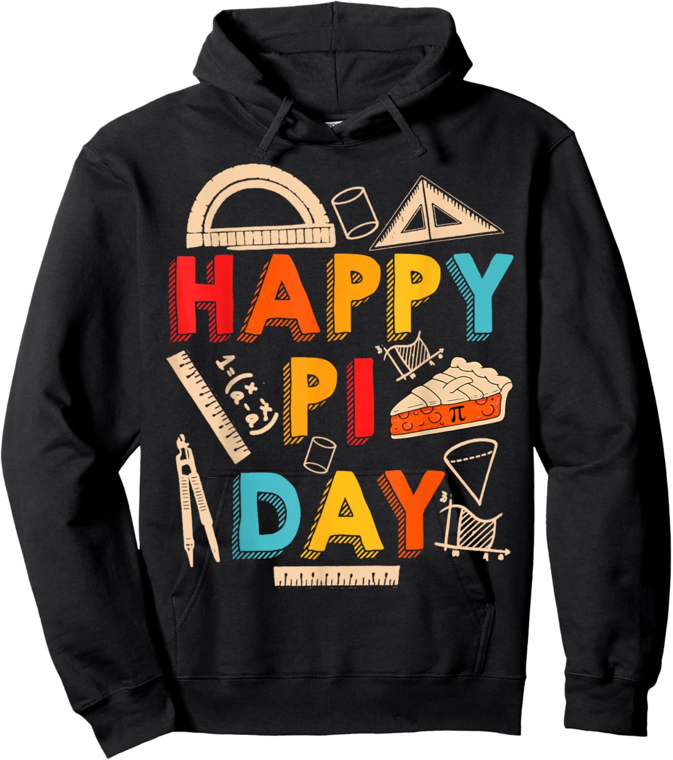 Happy Pi Day, Math Teacher, Math Lover Hoodie - Hoodie | Black