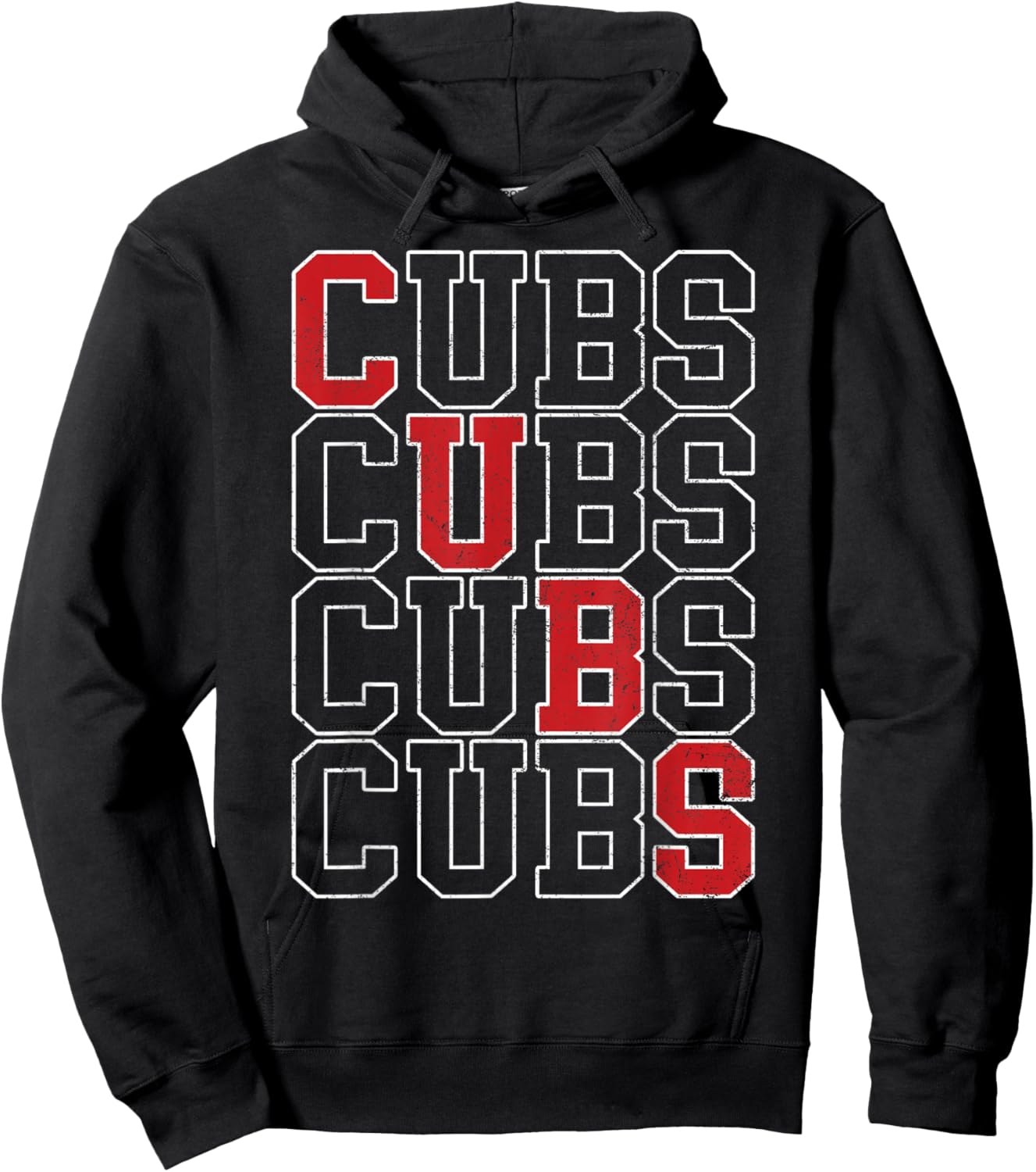 Vintage Cubs Gifts Women Boys Girls Kids Hoodie - Hoodie | Black