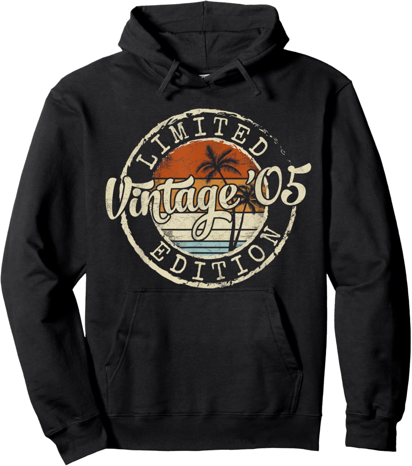 Vintage 2005 20th Birthday Gifts Women 20 Year Old Hoodie - Hoodie | Black