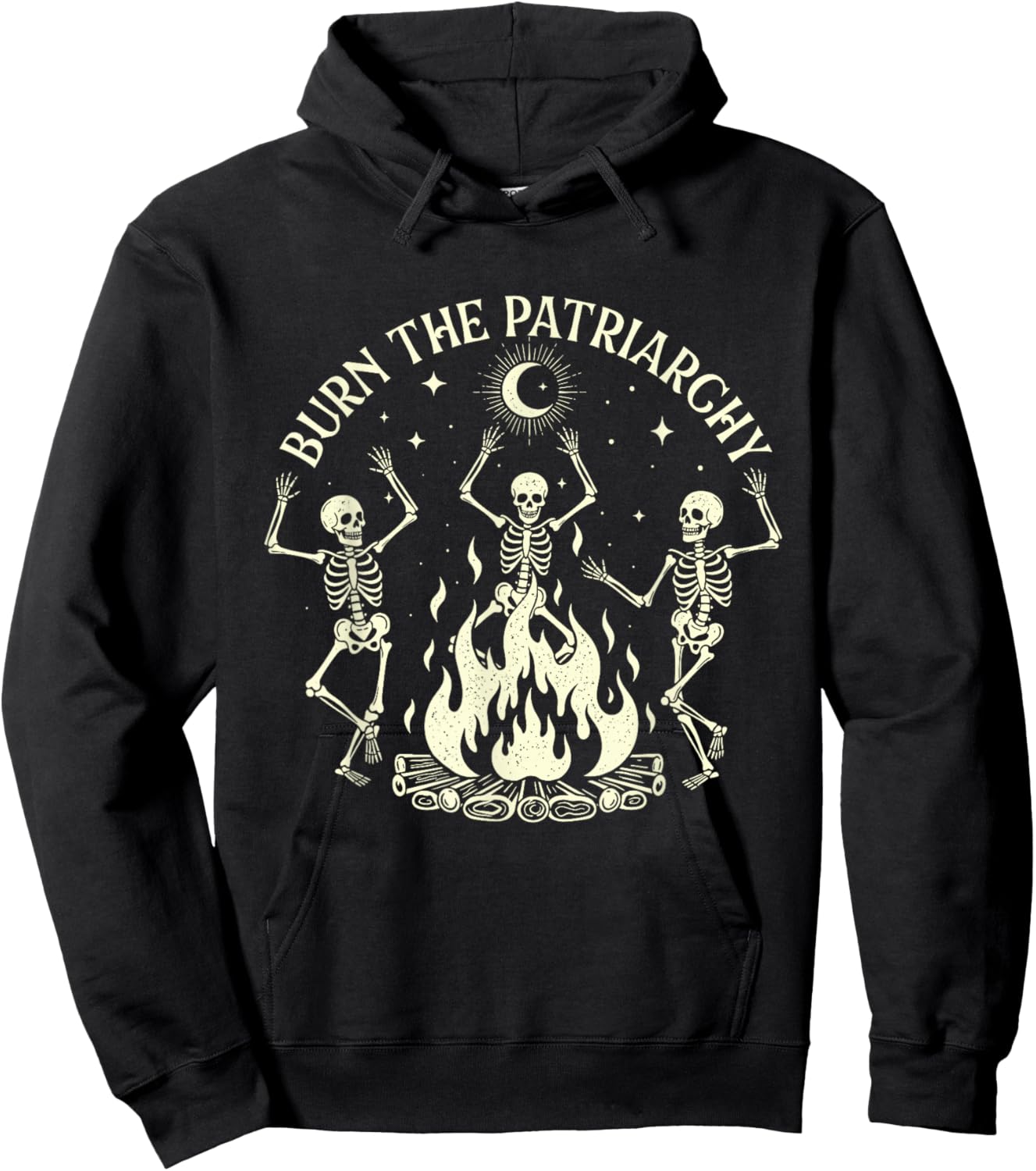 Burn The Patriarchy - Spooky Halloween Feminist Feminism Hoodie - Hoodie | Black