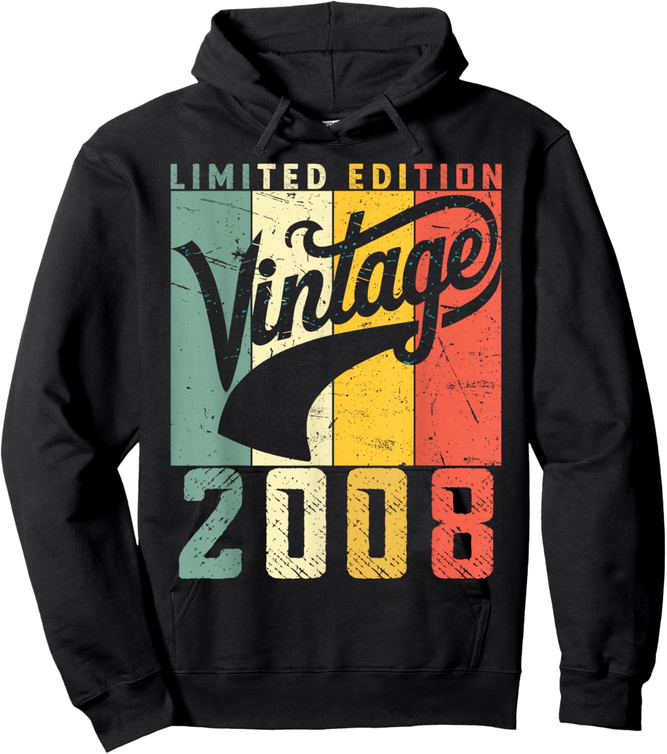 18 Years Old Legend Since 2008 Men Women 18th Birthday Hoodie - Hoodie | Black