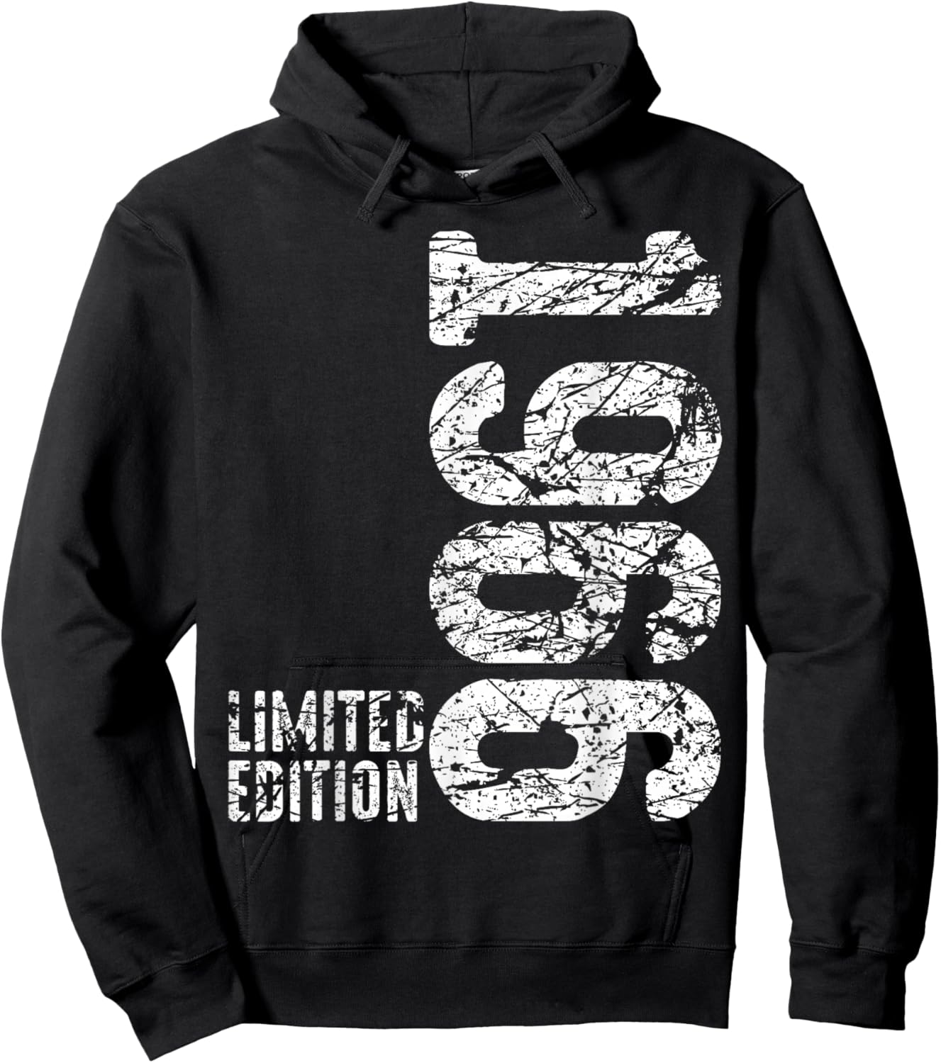 60th Birthday Man Woman 60 Years 1966 Funny Gift Hoodie - Hoodie | Black