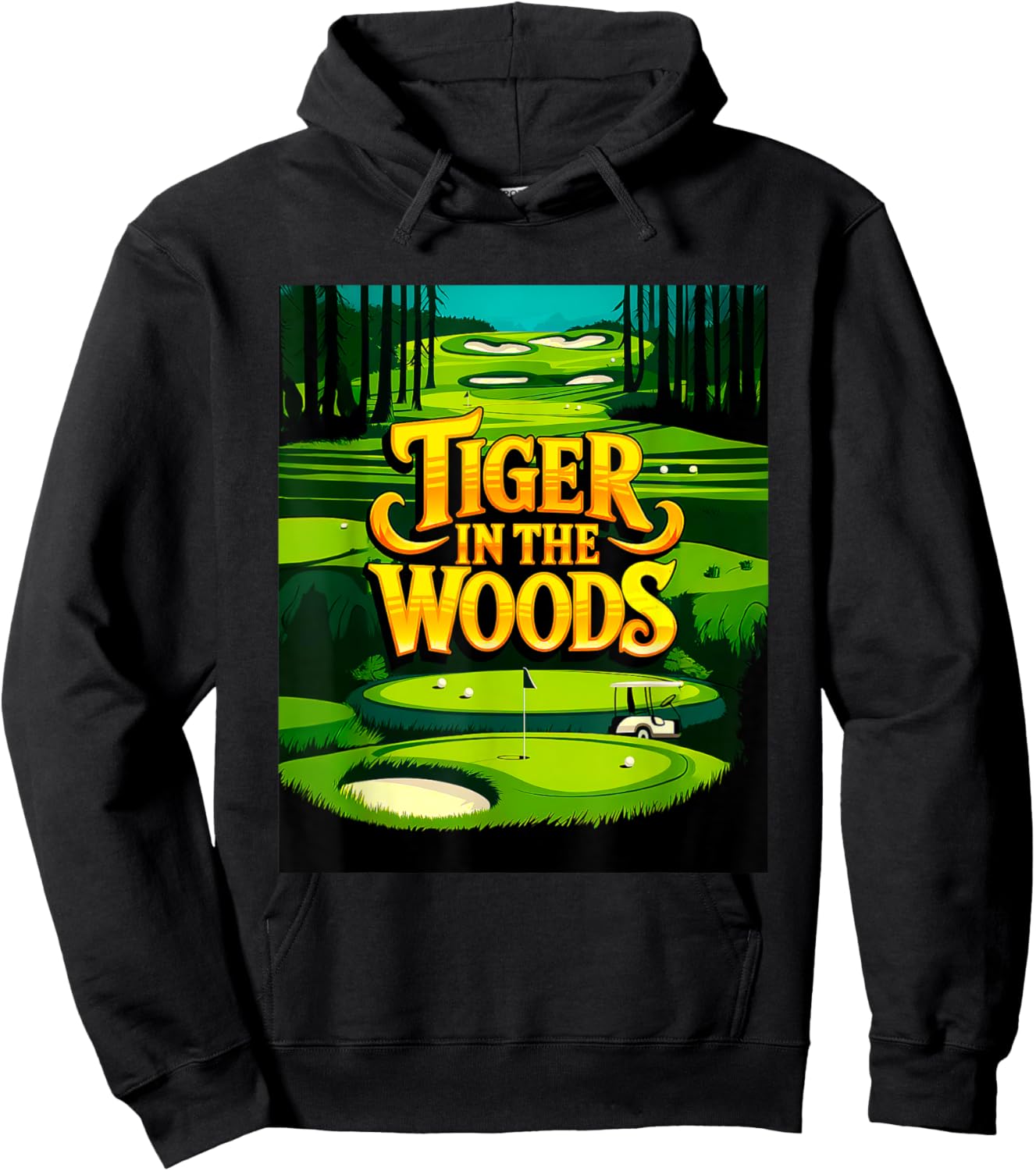 Tiger In The Woods #1 Hoodie - Hoodie | Black