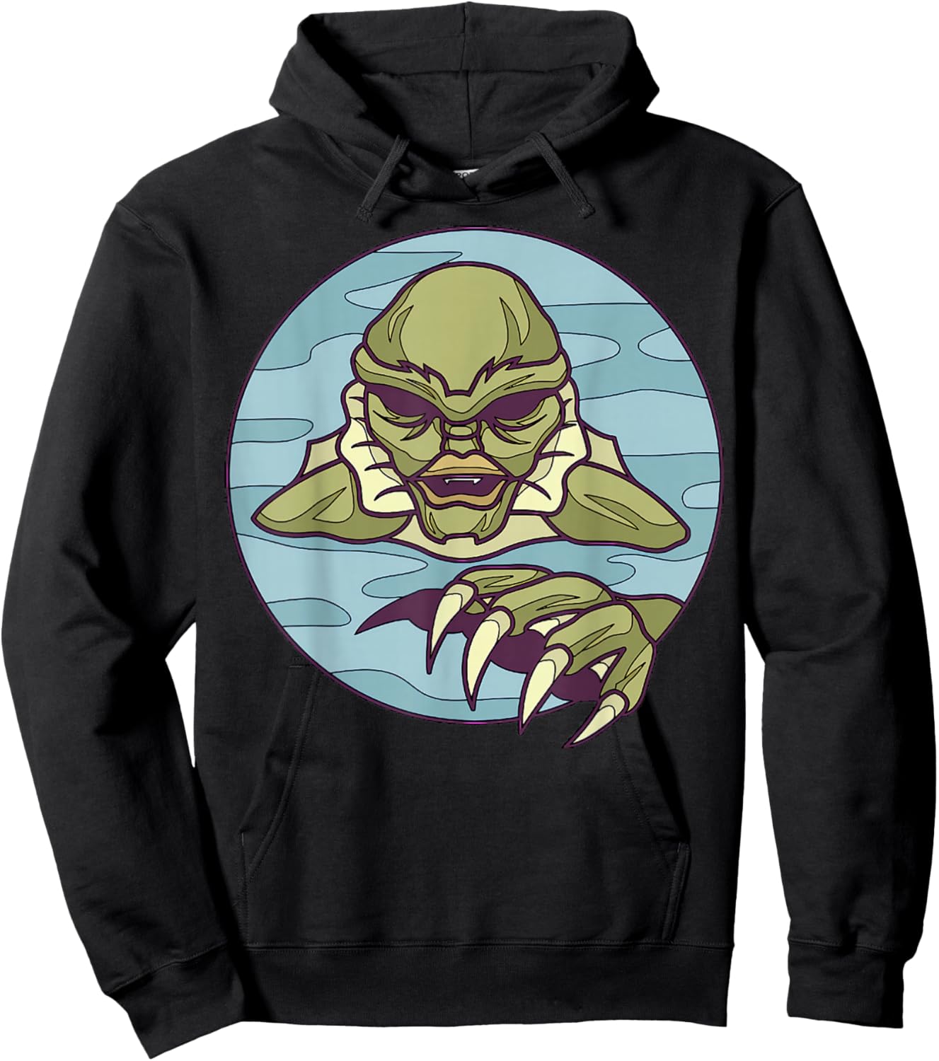 Creature From A Lagoon Iconic Horror Monster Art Hoodie - Hoodie | Black