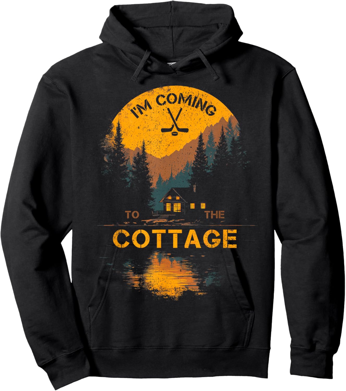 I'm Coming to The Cottage Hoodie - Hoodie | Black