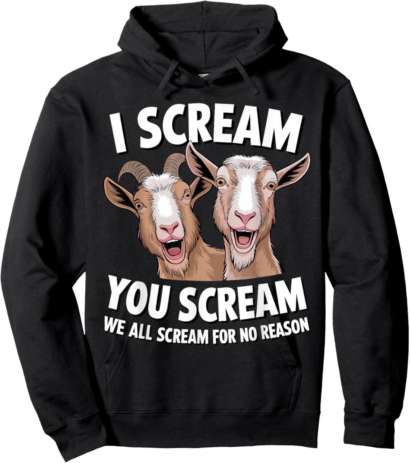 Goat Design Women Goat Themed Domestic Goat Lover Hoodie - Hoodie | Black