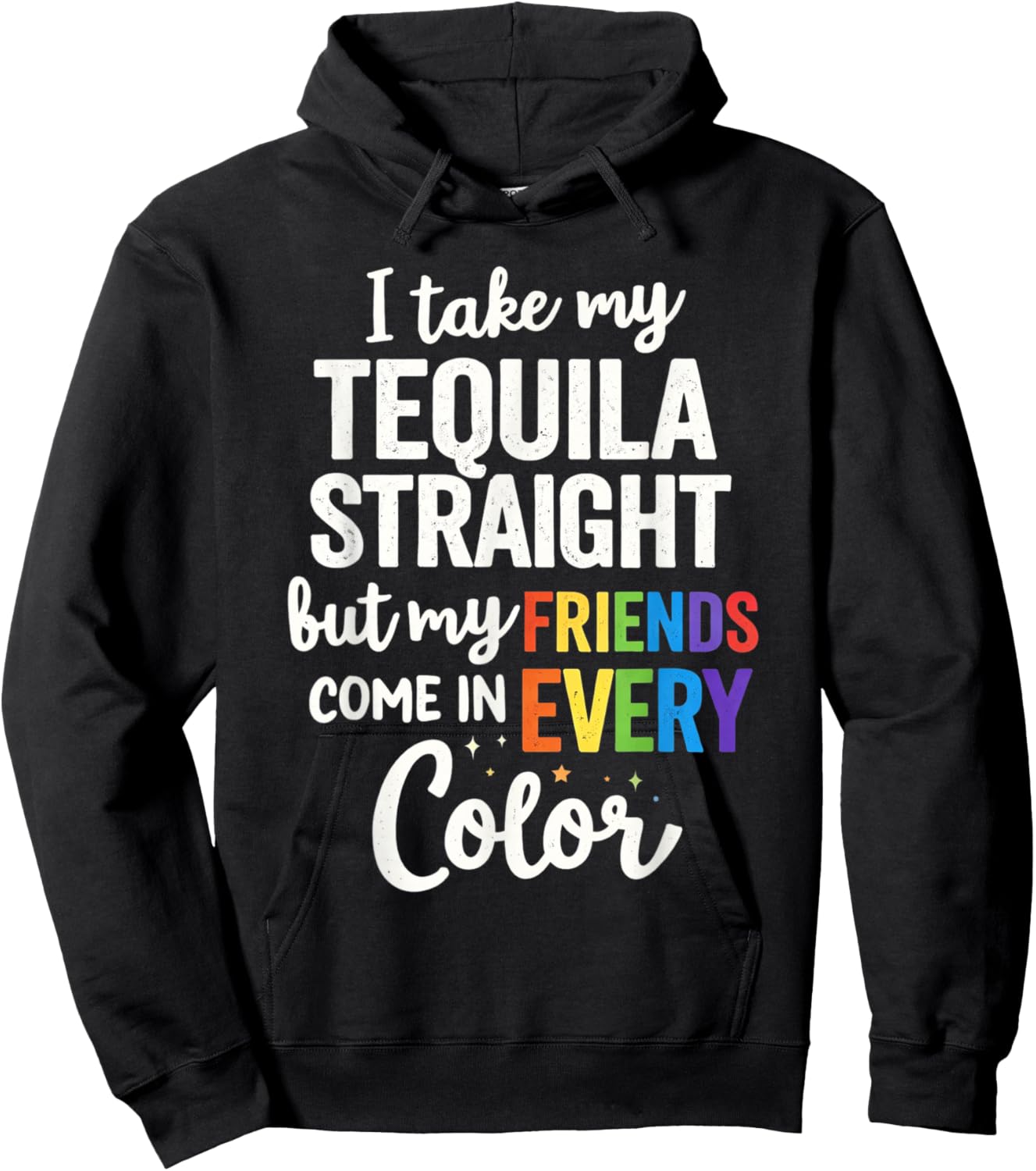 Gay Friends LGBTQ Ally Pride Support Hoodie - Hoodie | Black
