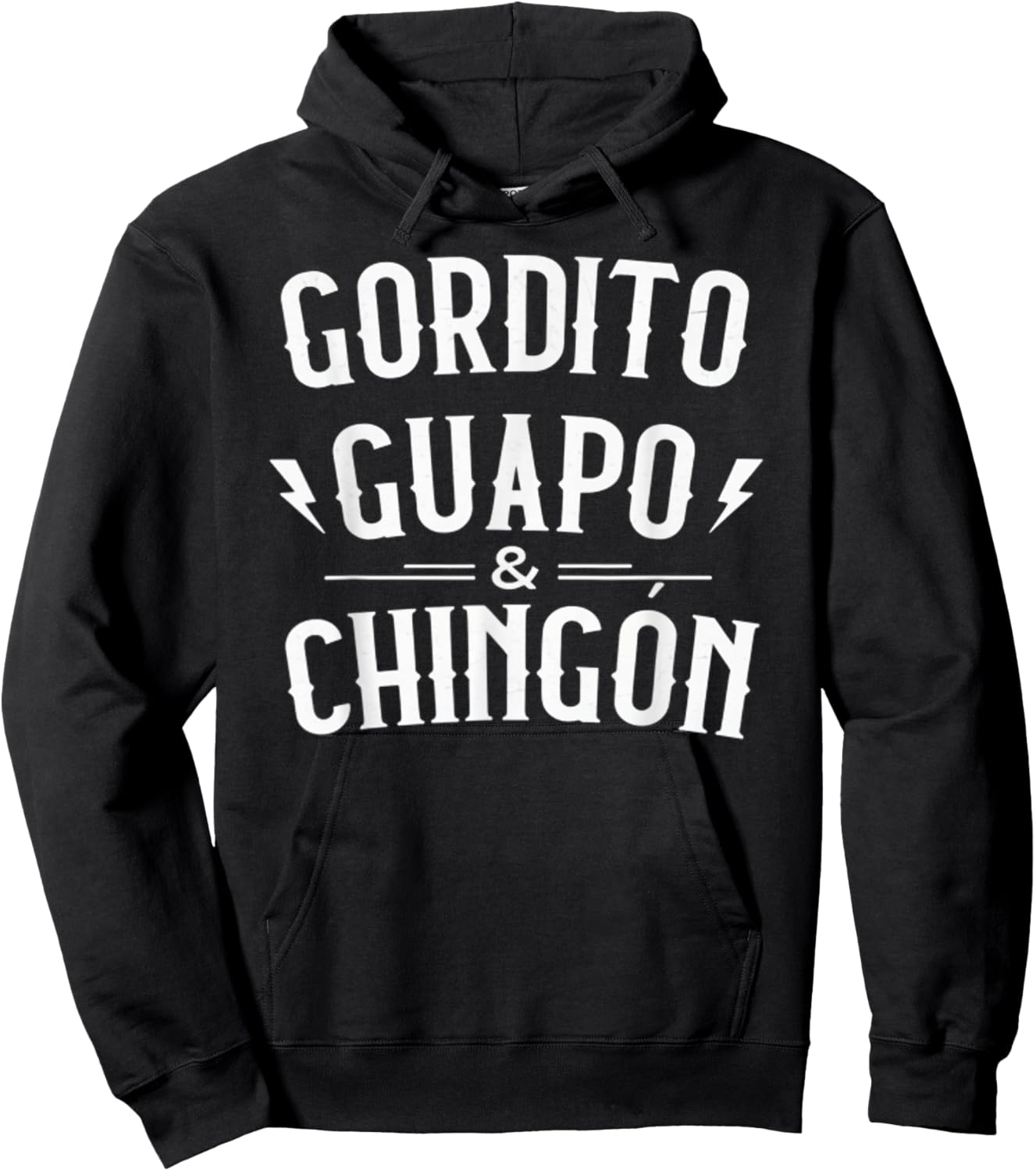 Gordito Guapo Chingon Funny Hoodie - Hoodie | Black