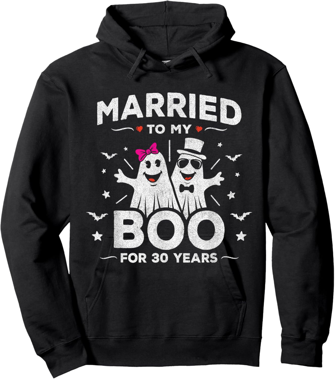 30th Wedding Anniversary October Wedding - 30th Anniversary Hoodie - Hoodie | Black