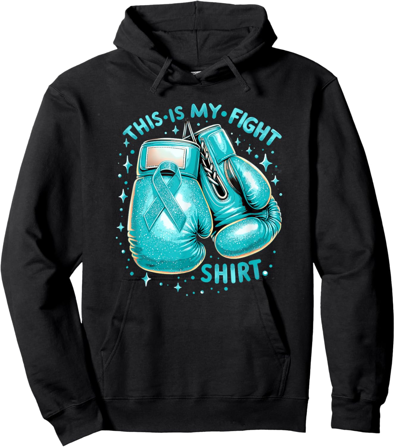 This Is My Fight Shirt Cervical Cancer Awareness Hoodie - Hoodie | Black