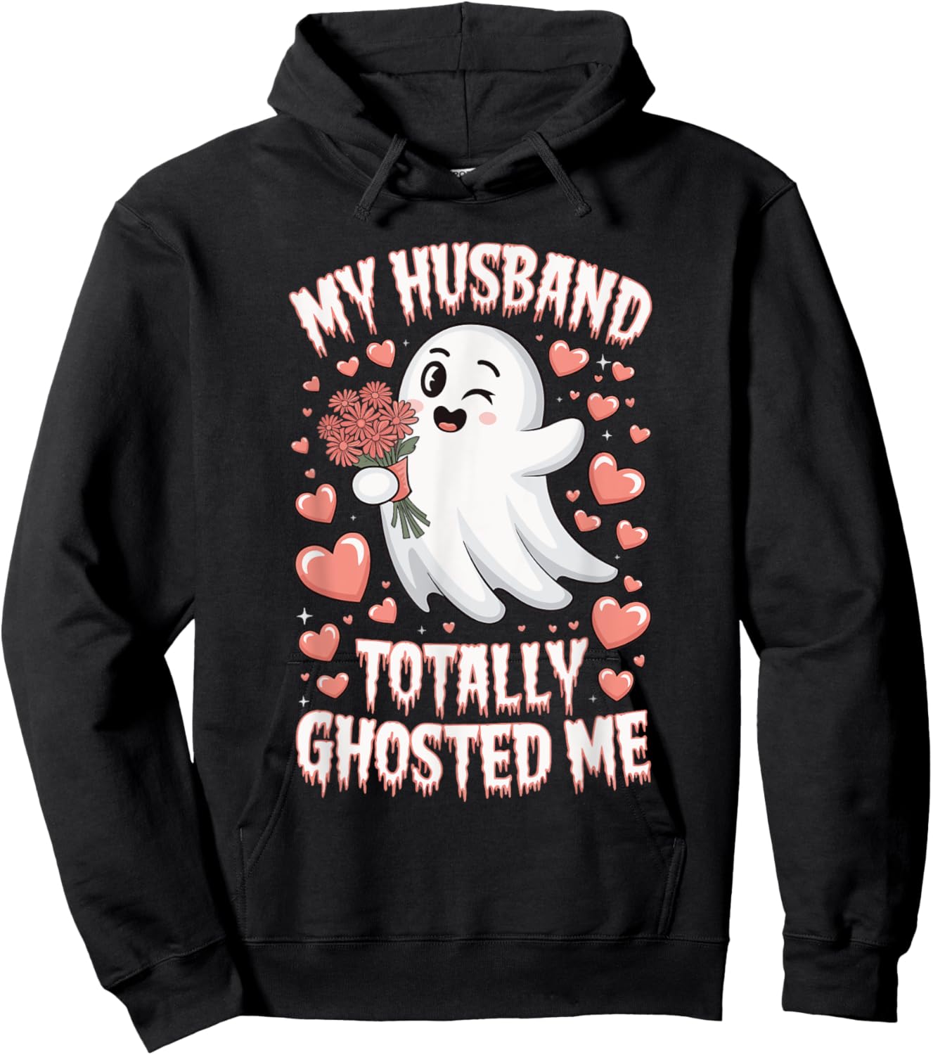 My Husband Totally Ghosted Me Hoodie - Hoodie | Black